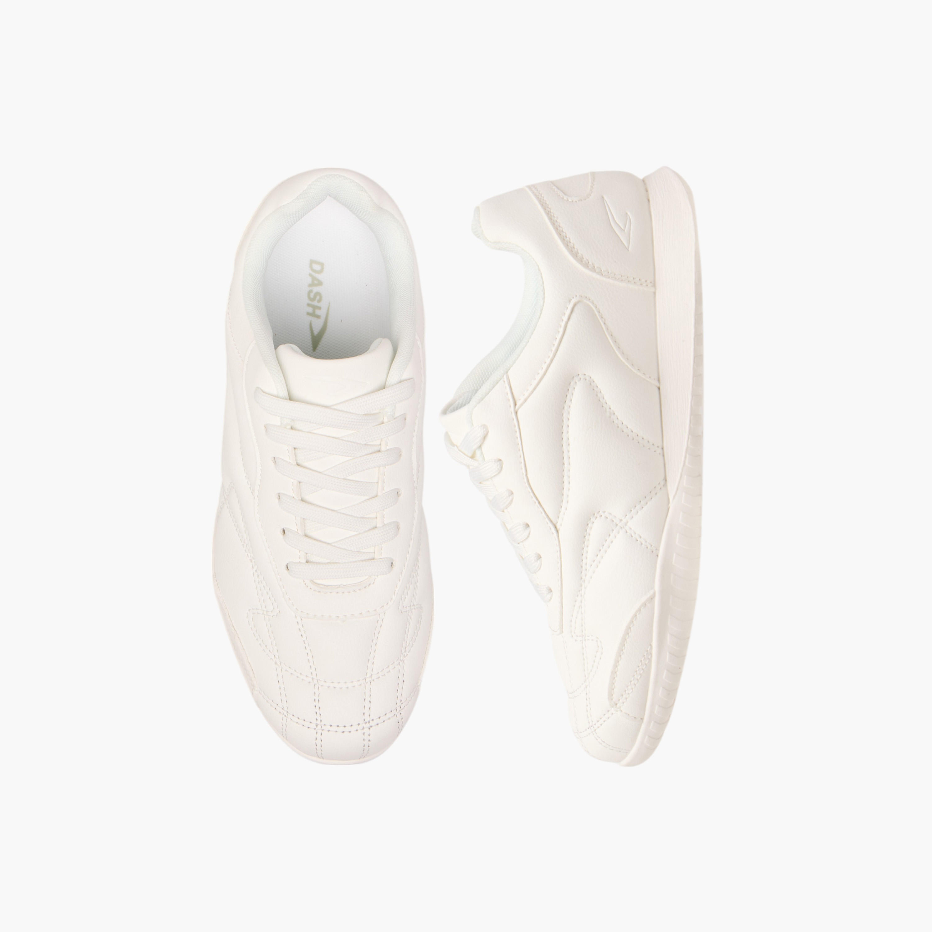 Dash Logo Detail Sports Shoes with Lace-Up Closure-women-shoes-sports-image-1