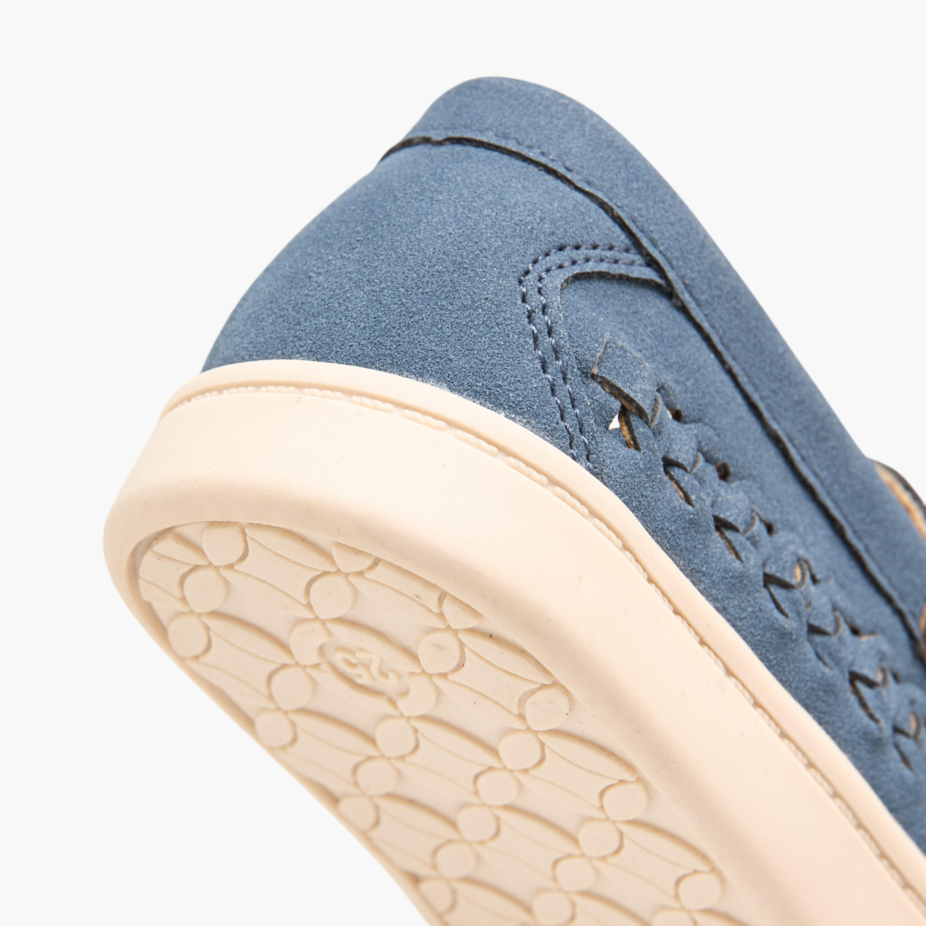 حذاء منسوج بارز الملمس سهل الارتداء بشريط إغلاق من بيرفيت-boys-shoes-loafers-image-5