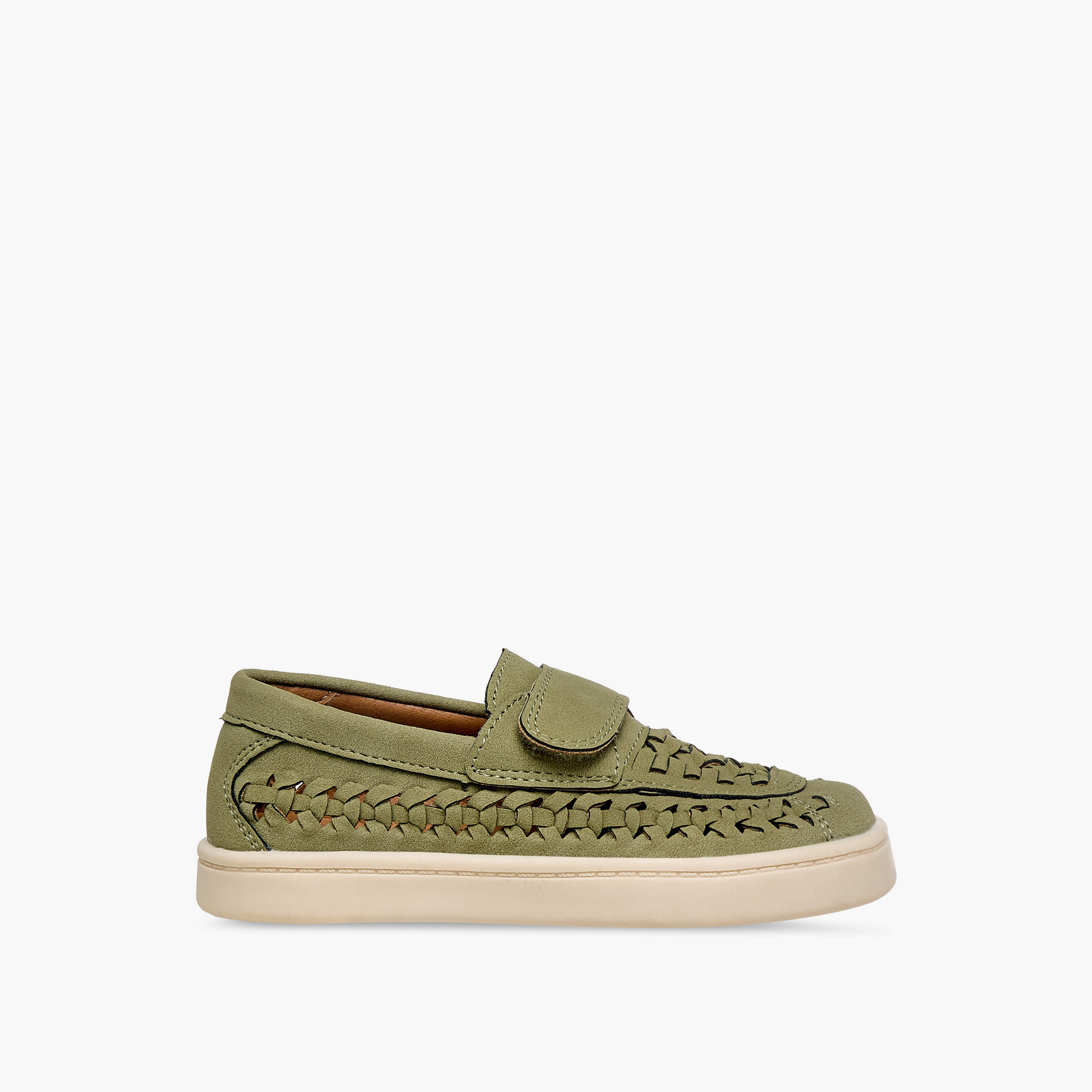 Juniors Boys Weave Detail Loafers-boys-shoes-loafers-image-3