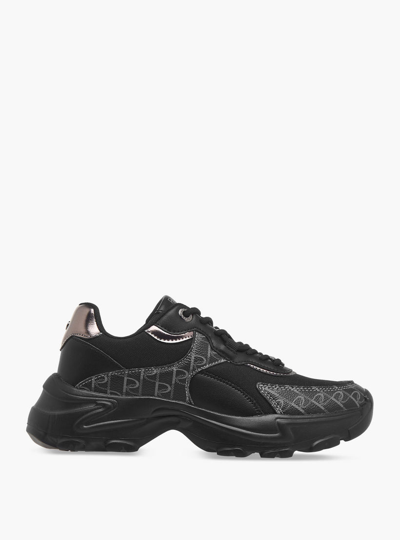 Paprika Panelled Lace-Up Platform Sneakers-women-shoes-sneakers-image-3