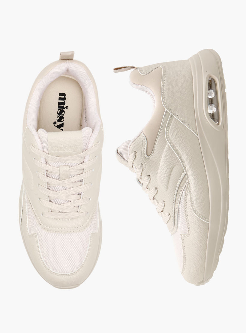 Missy Panelled Sneakers with Lace-Up Closure-women-shoes-sneakers-image-1