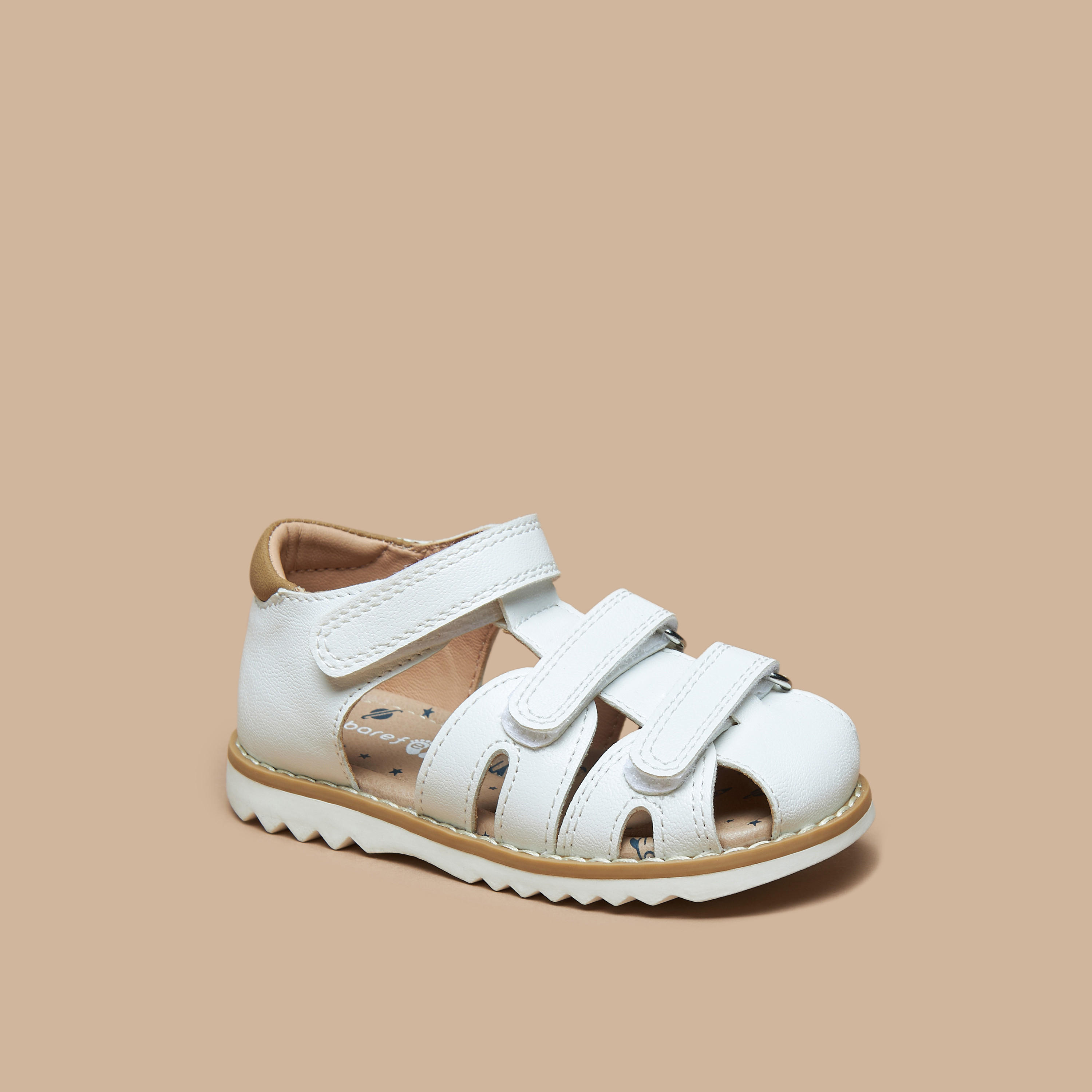 Barefoot Textured Sandals with Hook and Loop Closure-boys-shoes-sandals-image-1