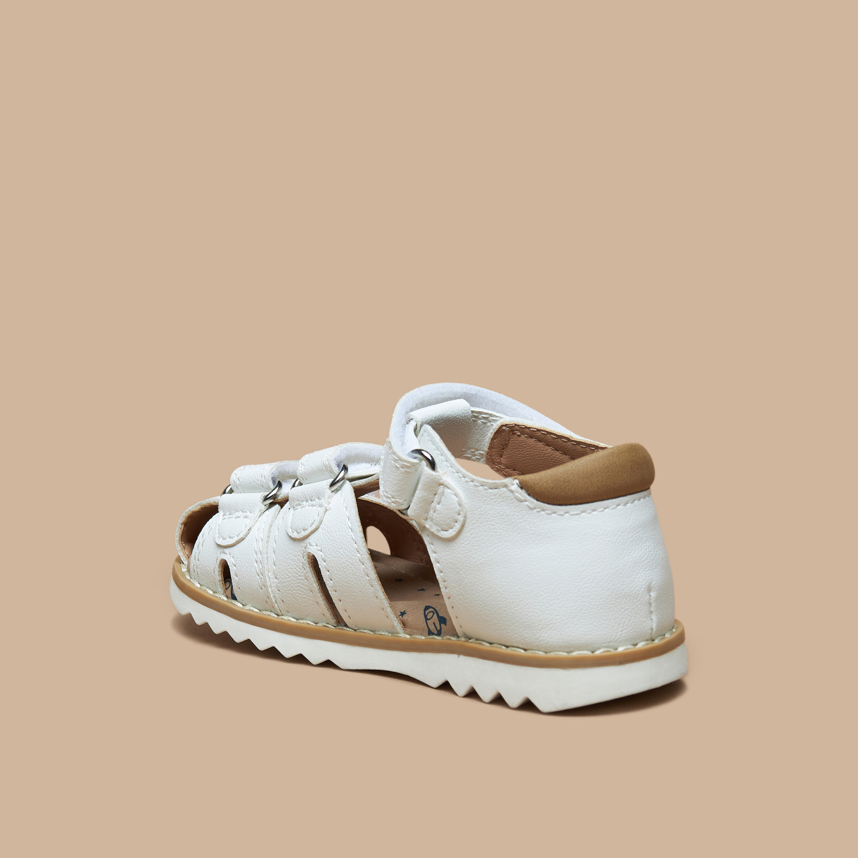Barefoot Textured Sandals with Hook and Loop Closure-boys-shoes-sandals-image-2