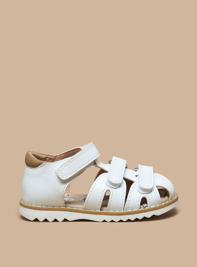 Barefoot Textured Sandals with Hook and Loop Closure-boys-shoes-sandals-image-3