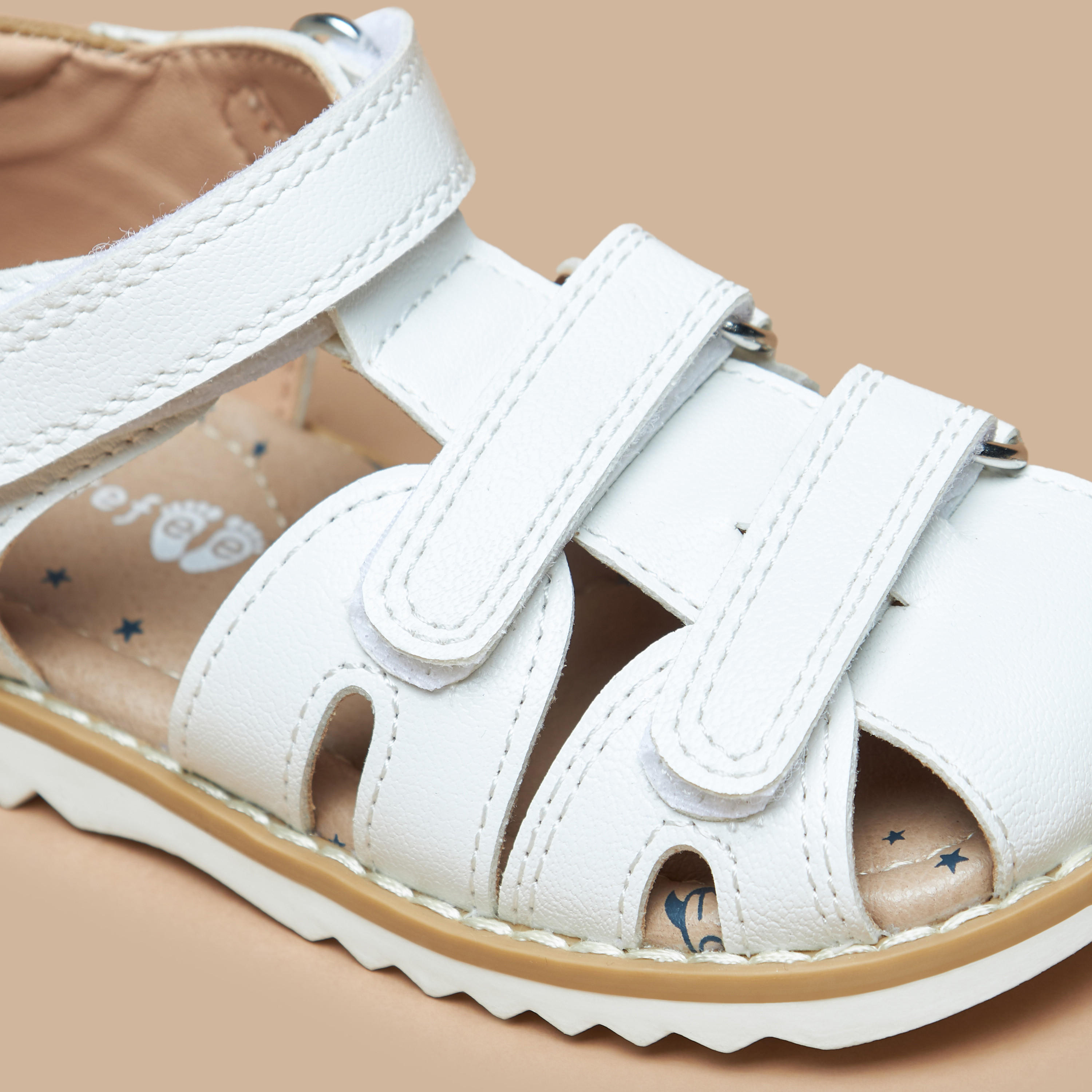 Barefoot Textured Sandals with Hook and Loop Closure-boys-shoes-sandals-image-5
