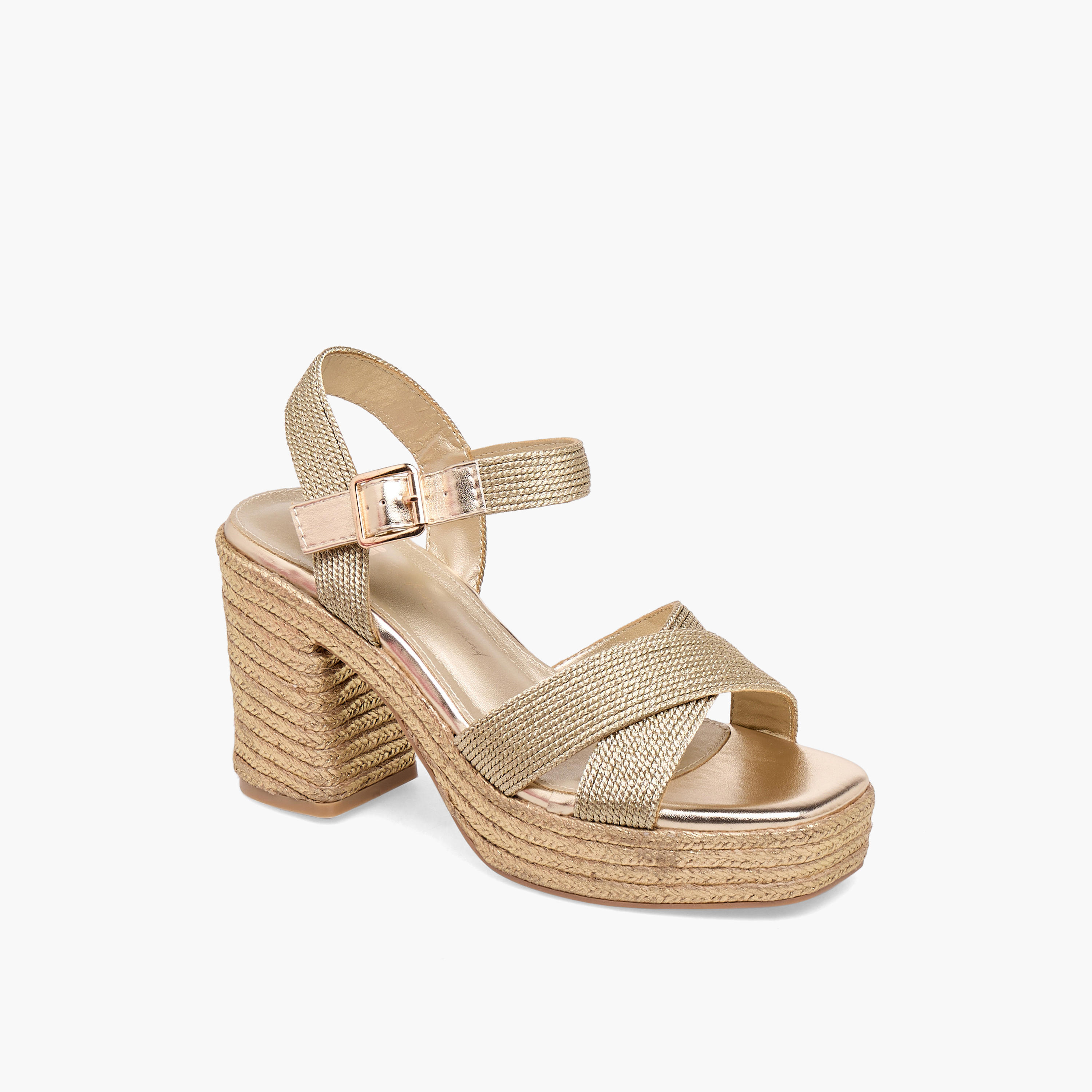 صندل بكعب سميك وأحزمة متقاطعة للنساء من إكس تي آي-women-shoes-sandals-heeled-image-2