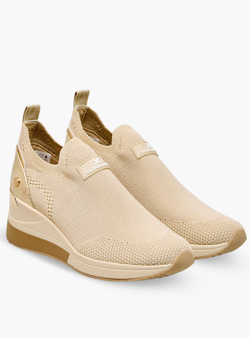 XTI Women Textured Slip-On Ankle Sneakers-women-shoes-sneakers-image-1