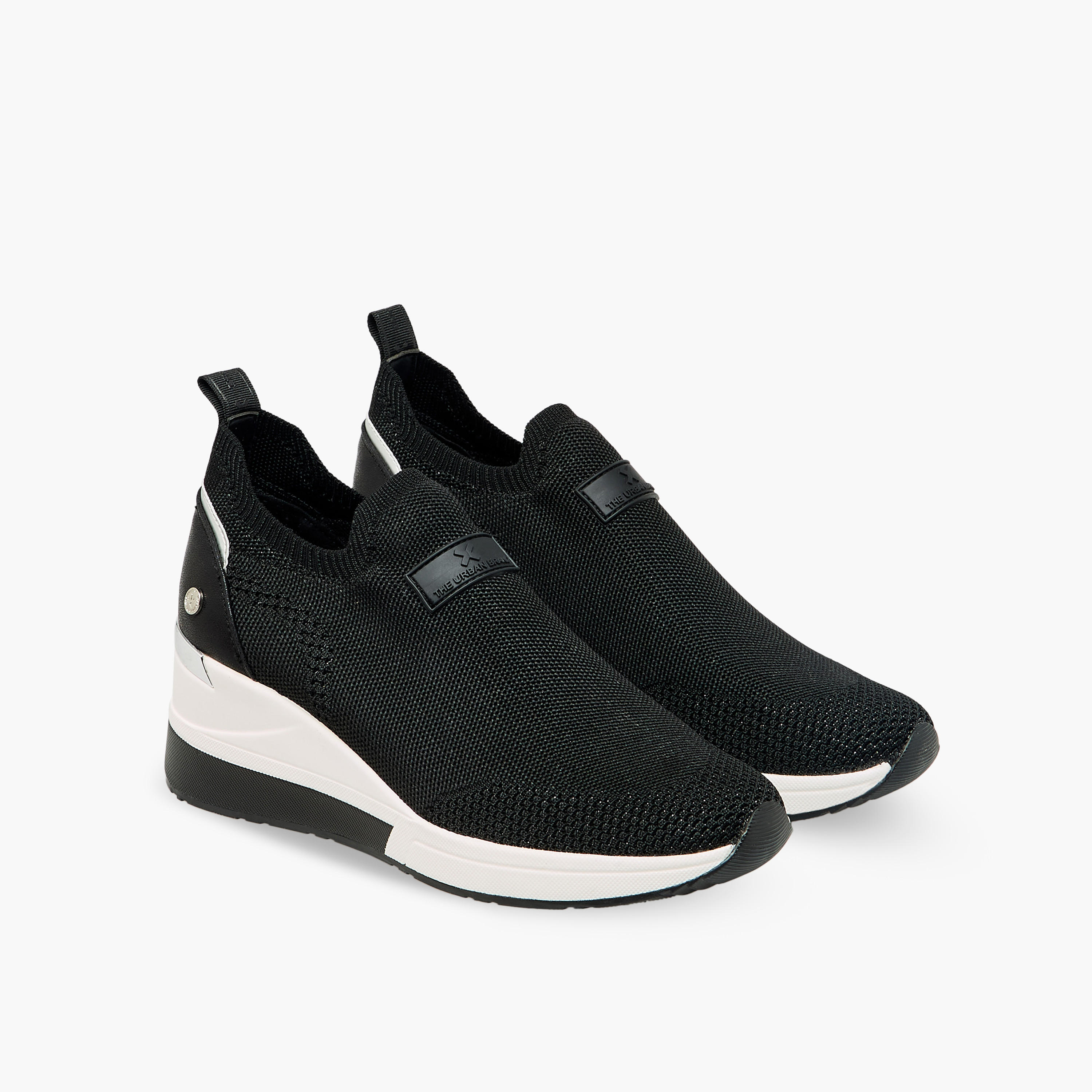 XTI Women Textured Slip-On Ankle Sneakers-women-shoes-sneakers-image-1