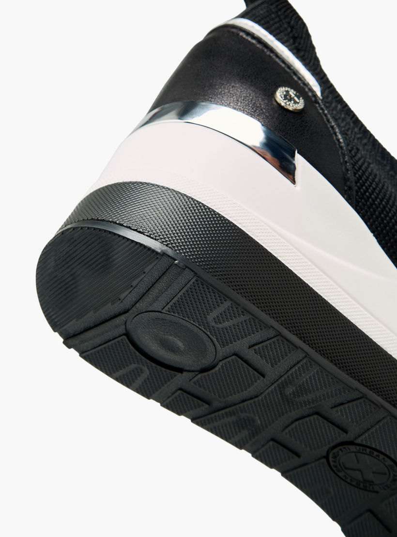 XTI Women Textured Slip-On Ankle Sneakers-women-shoes-sneakers-image-5