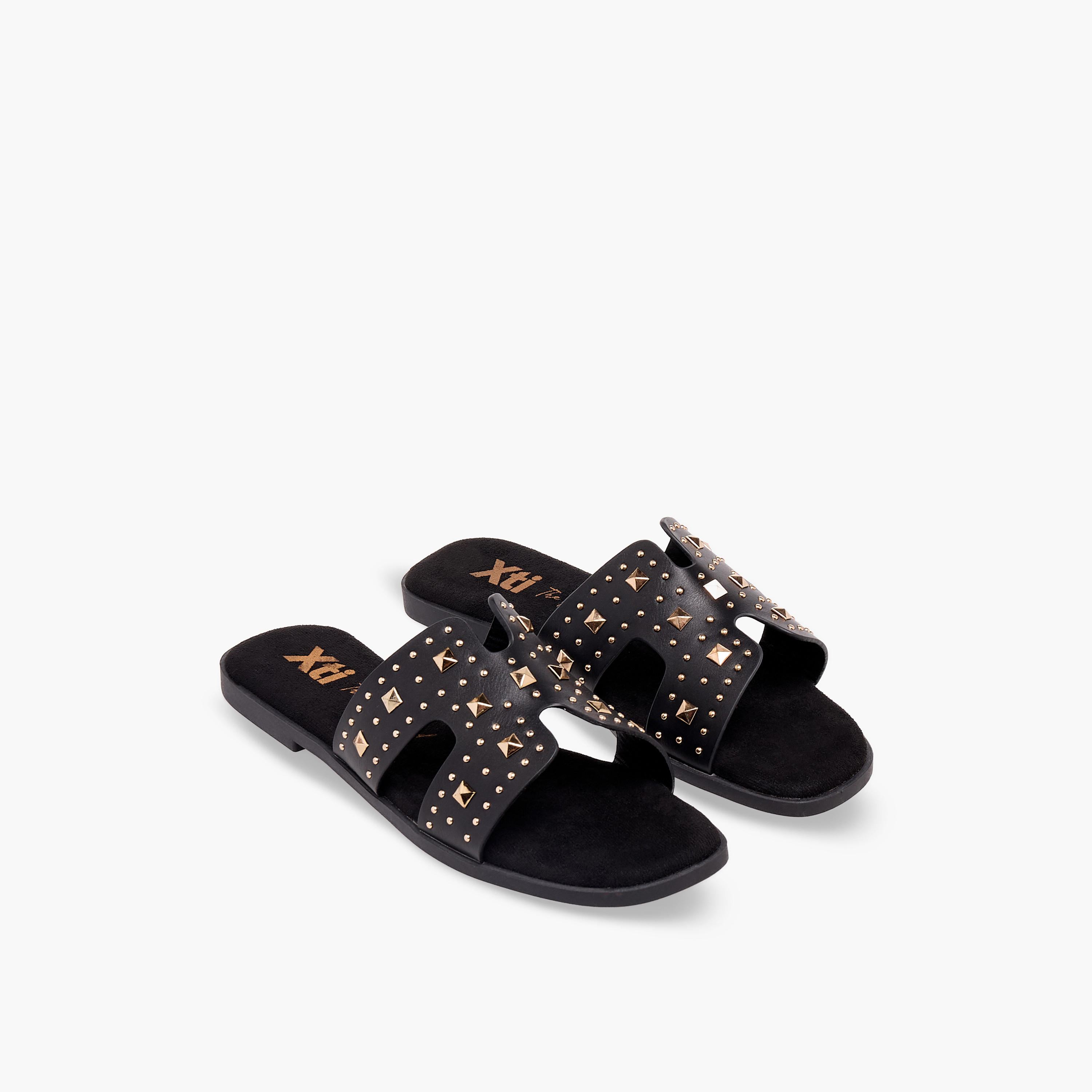 XTI Women Metallic Accent Sandals-women-shoes-flats-sandals-image-1