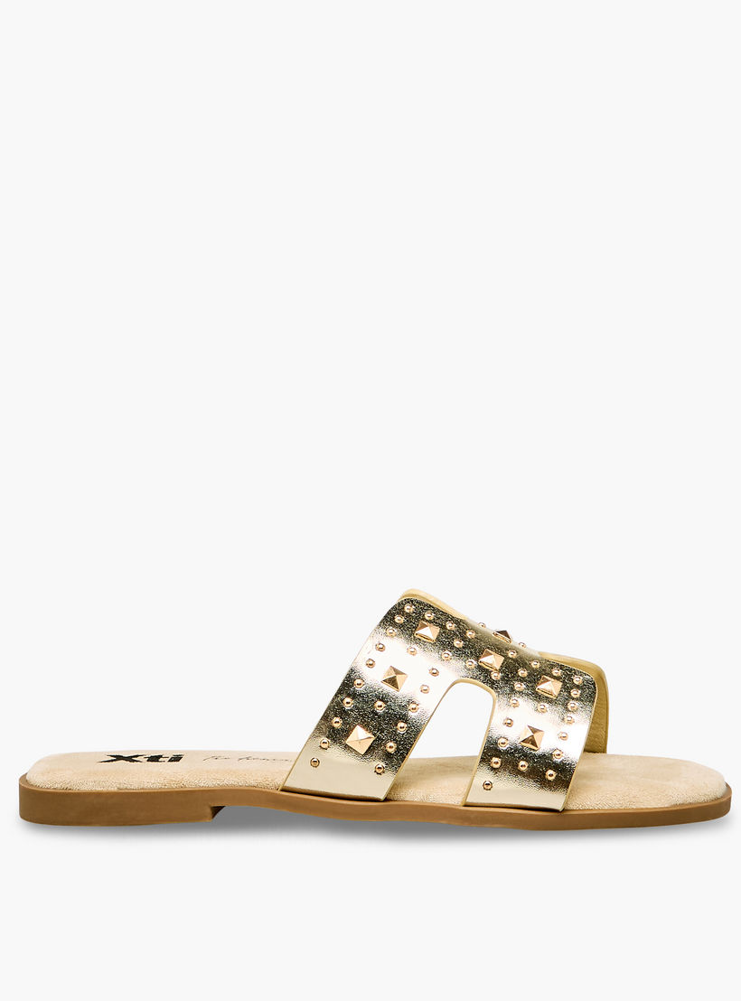 XTI Women Metallic Accent Sandals-women-shoes-flats-sandals-image-3