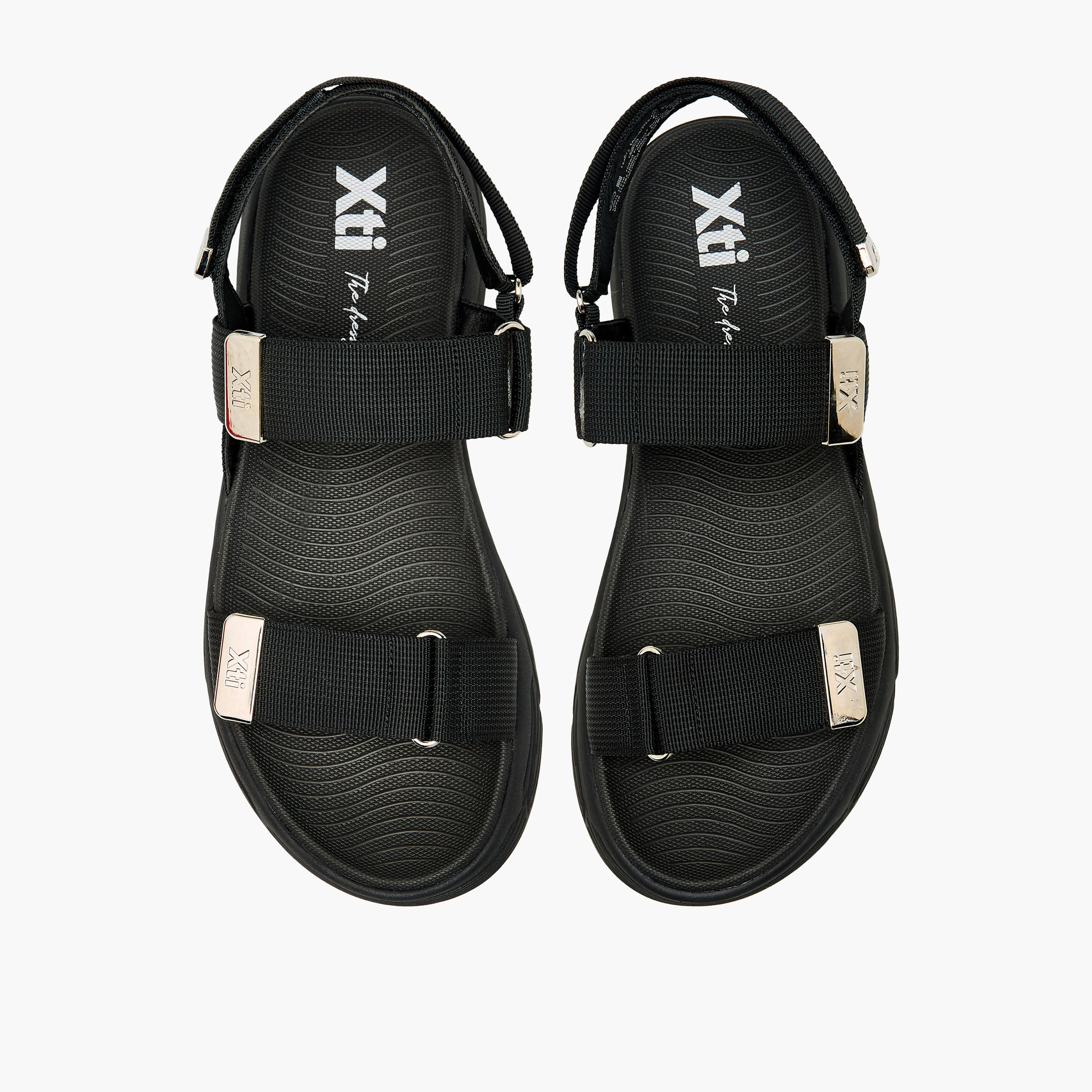 XTI Women Hook & Loop Sandals-women-shoes-flats-sandals-image-1