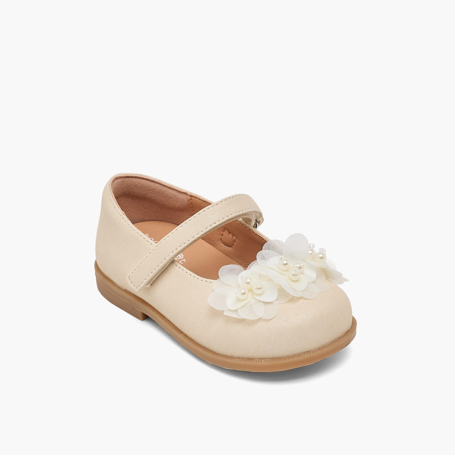 حذاء ماري جين بزخارف زهرية للبنات من بيرفيت-girls-shoes-ballerinas-image-2
