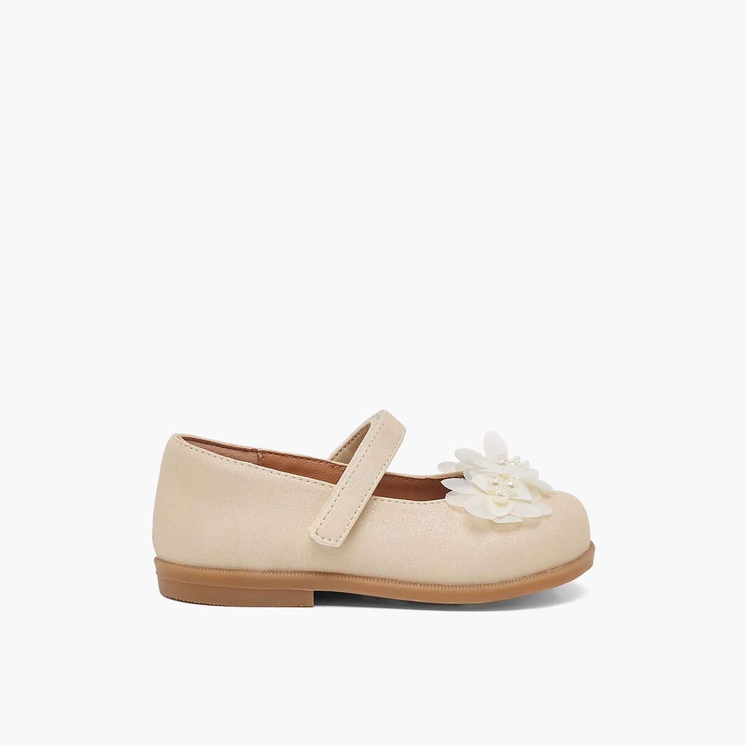 حذاء ماري جين بزخارف زهرية للبنات من بيرفيت-girls-shoes-ballerinas-image-3