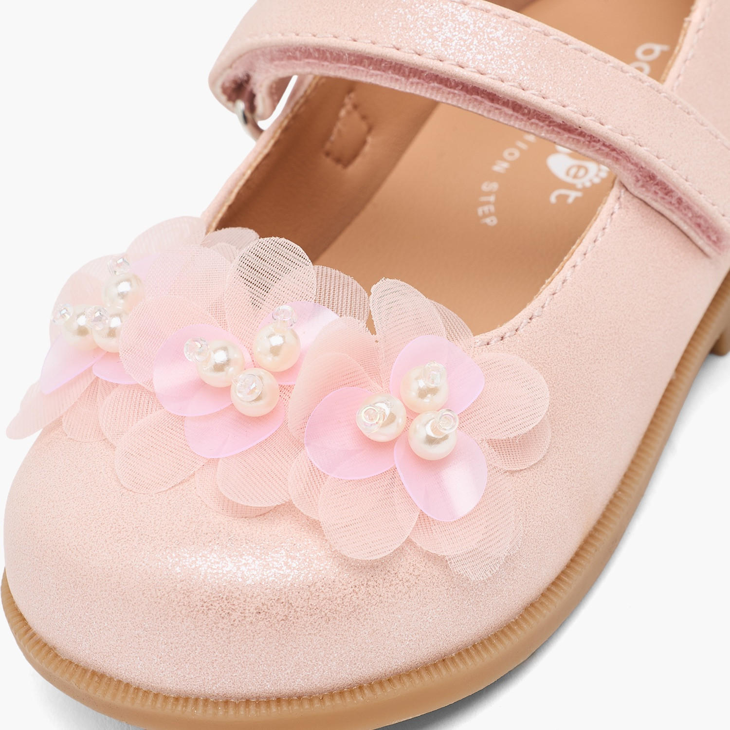 حذاء ماري جين بزخارف زهرية للبنات من بيرفيت-girls-shoes-ballerinas-image-6