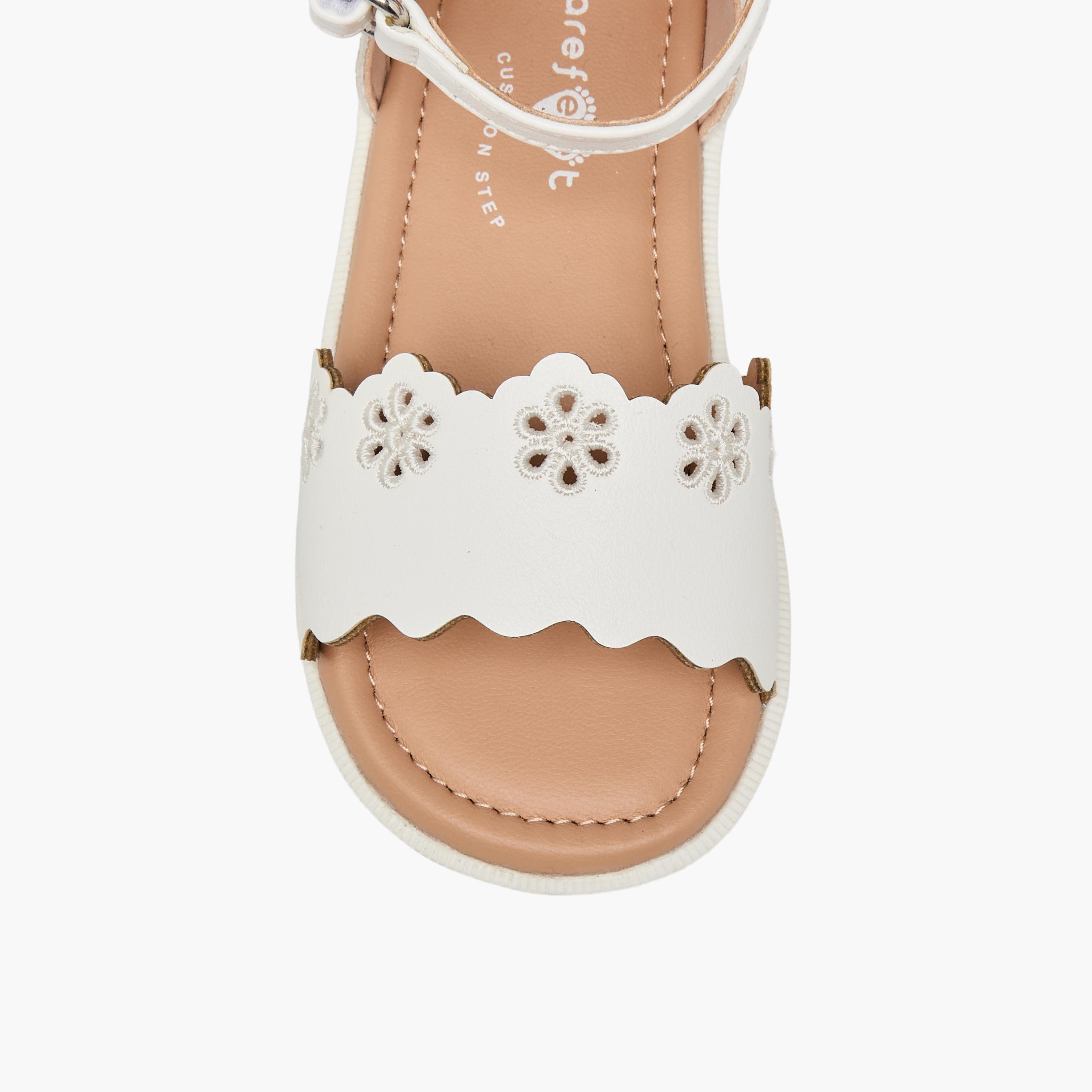 صندل بشريط إغلاق لاصق وحواف متموجة للبنات من بيرفيت-girls-shoes-sandals-image-3