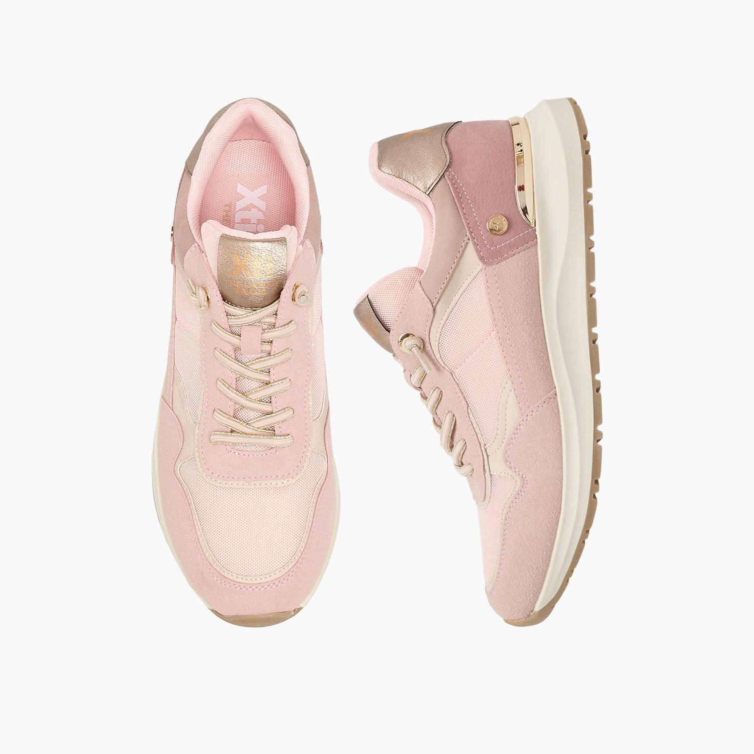 حذاء سنيكرز نسائي برقبة كاحل بارز الملمس من إكس تي آي-women-shoes-sneakers-image-1