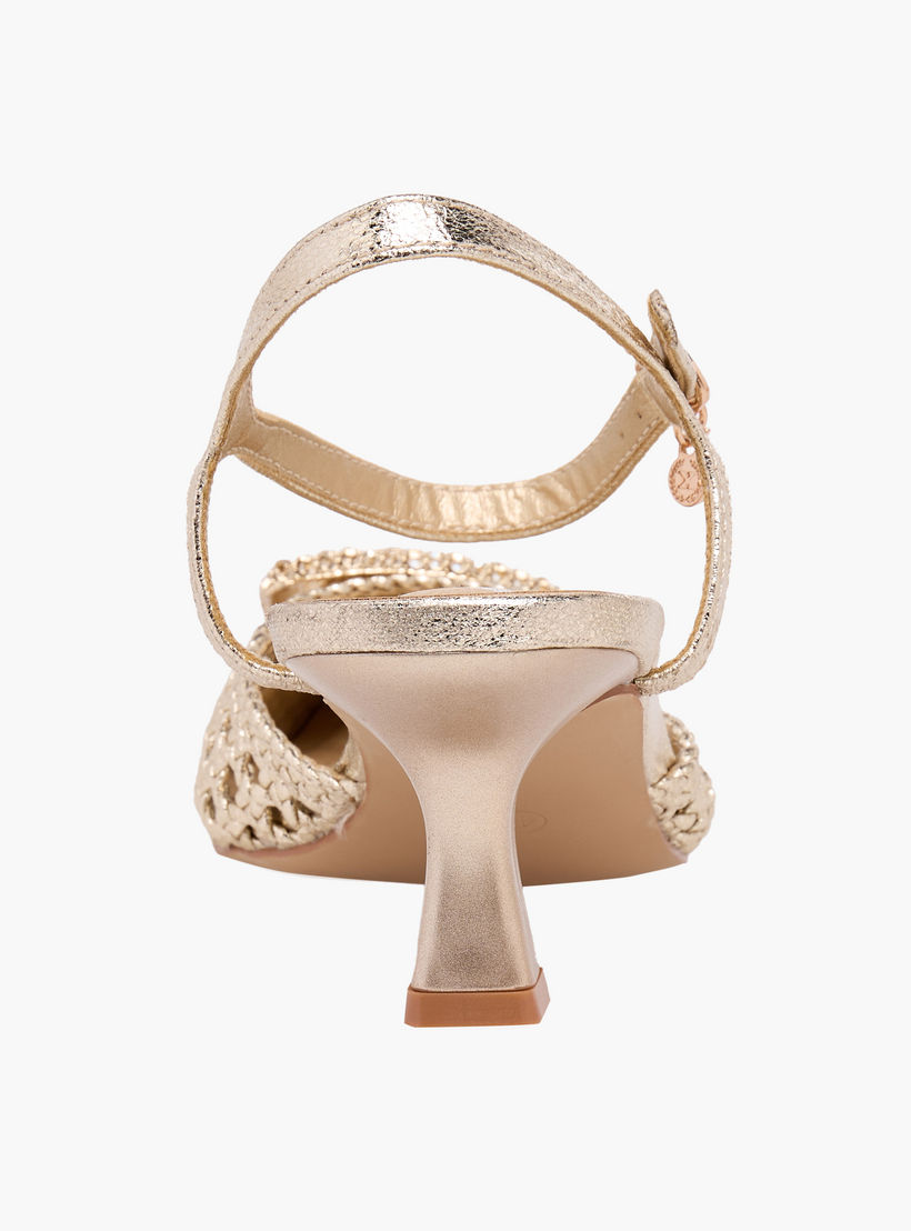 حذاء بكعب صغير بارز الملمس للنساء من إكس تي آي-women-shoes-heels-image-5