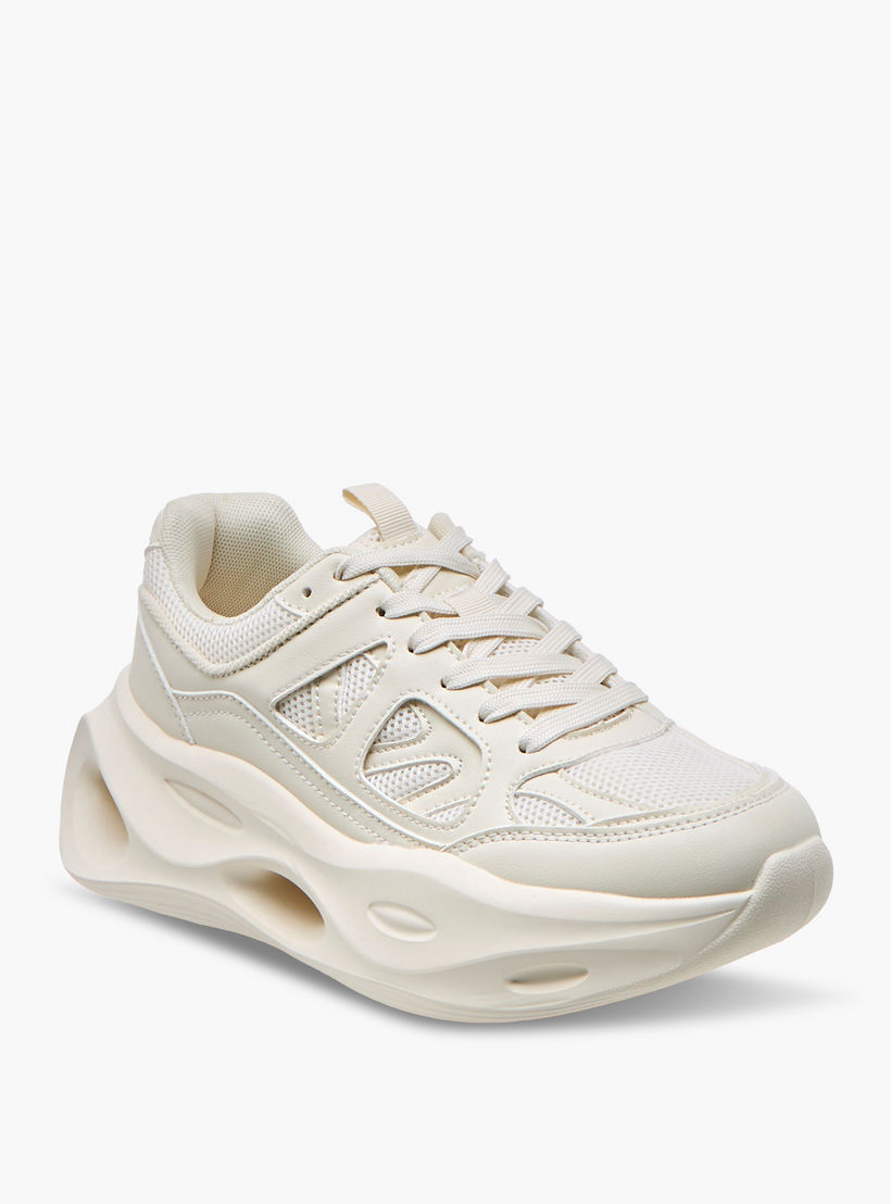 Missy Panelled Sneakers with Lace-Up Closure-women-shoes-sneakers-image-2