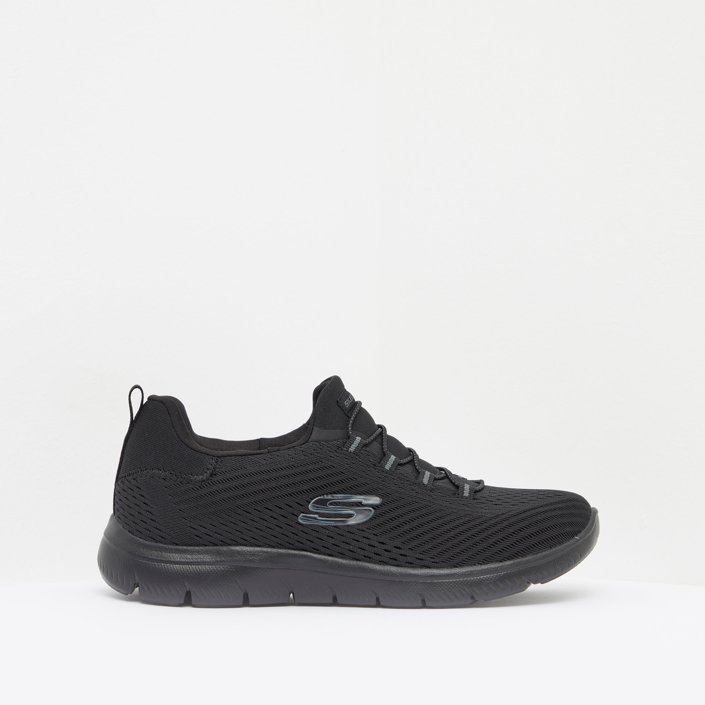 Skechers Women's Summits Slip-On Lace-Up Trainers - 149036-BBK-sports-women-shoes-image-1