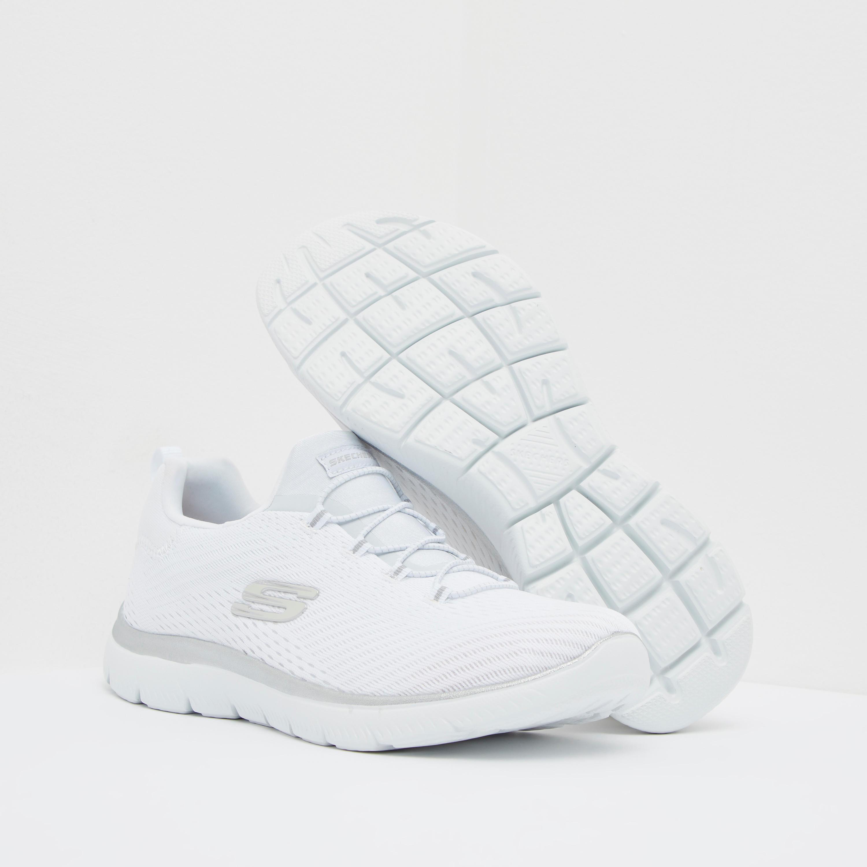 Skechers Women's Summits Slip-On Lace-Up Trainers - 149036-WSL-sports-women-shoes-image-4