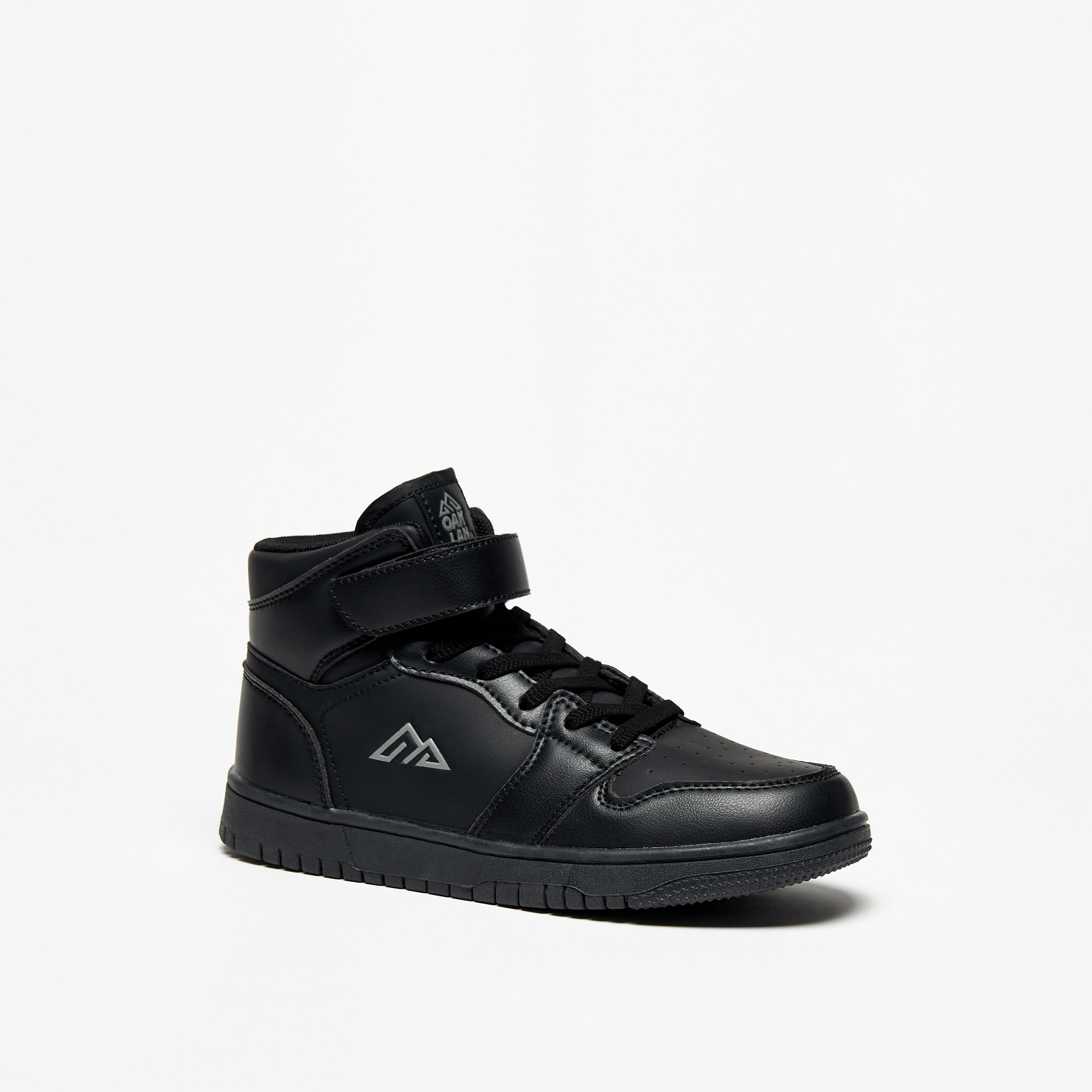 حذاء سنيكرز بشريط إغلاق لاصق ورقبة عالية للأطفال من أوكلان من شو إكسبرس-girls-shoes-sneakers-image-1