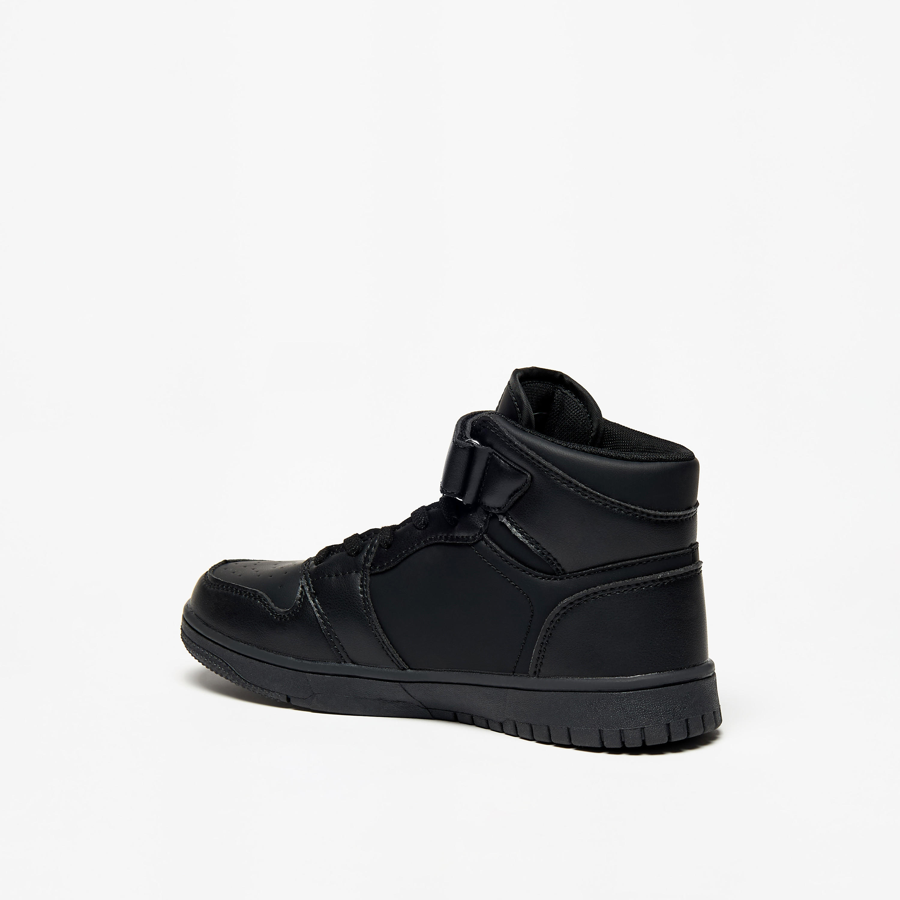 حذاء سنيكرز بشريط إغلاق لاصق ورقبة عالية للأطفال من أوكلان من شو إكسبرس-girls-shoes-sneakers-image-2