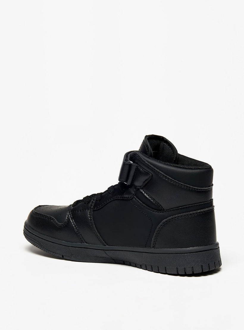 حذاء سنيكرز بشريط إغلاق لاصق ورقبة عالية للأطفال من أوكلان من شو إكسبرس-girls-shoes-sneakers-image-2