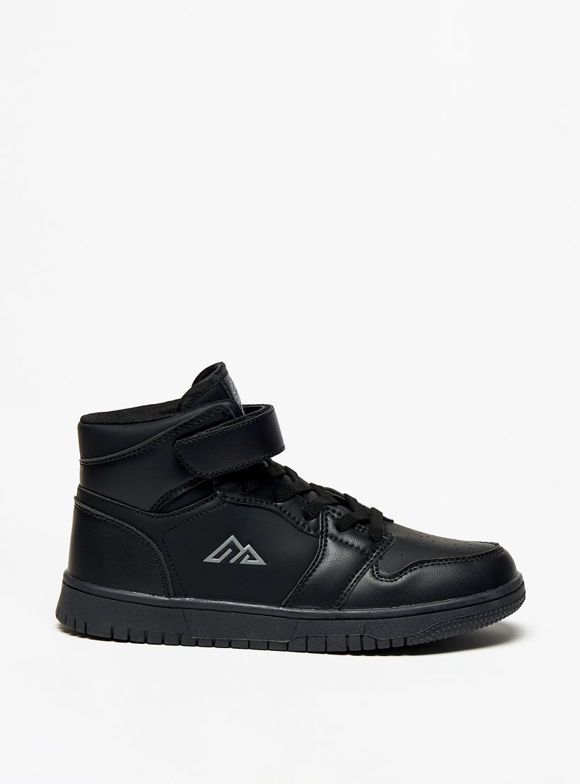 حذاء سنيكرز بشريط إغلاق لاصق ورقبة عالية للأطفال من أوكلان من شو إكسبرس-girls-shoes-sneakers-image-3