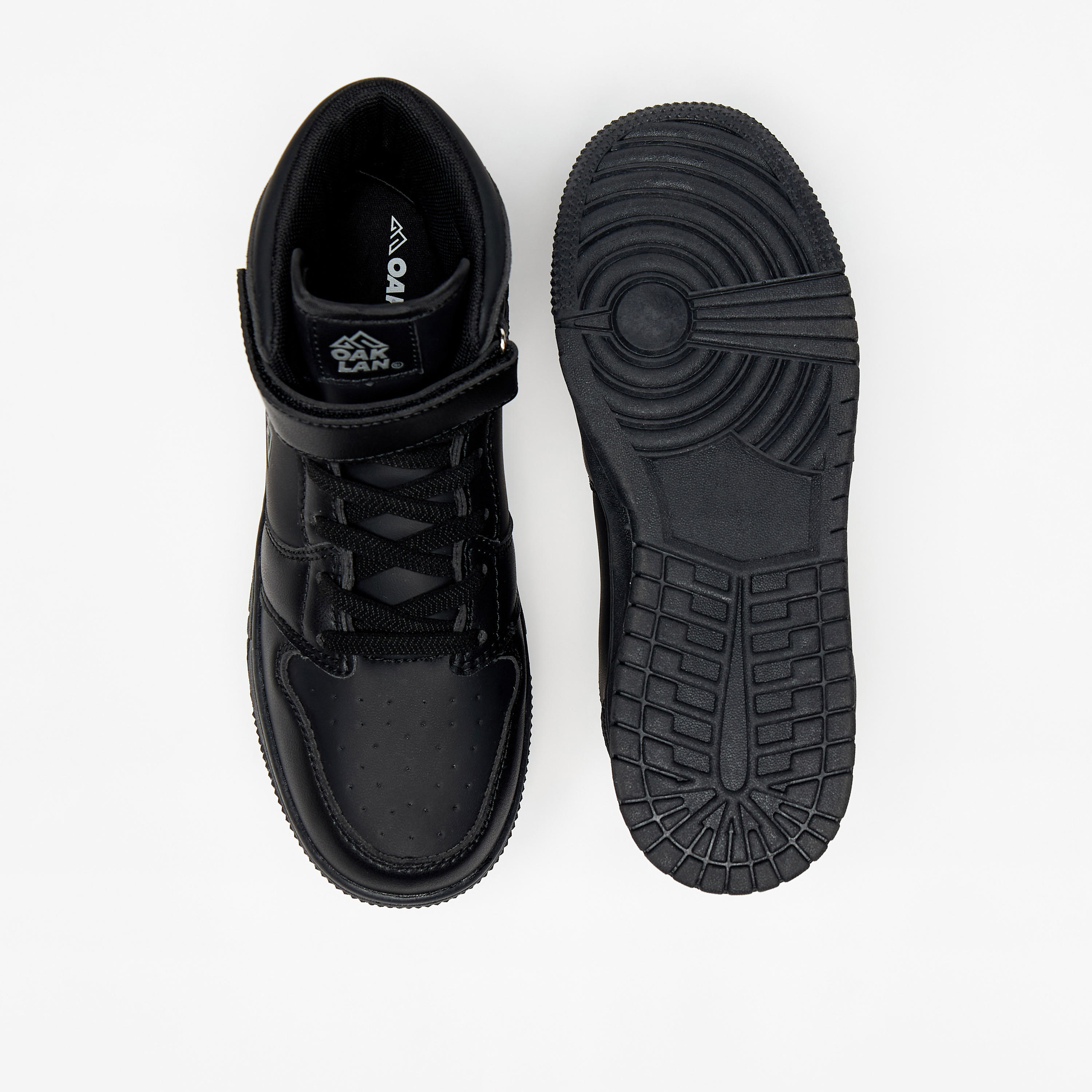 حذاء سنيكرز بشريط إغلاق لاصق ورقبة عالية للأطفال من أوكلان من شو إكسبرس-girls-shoes-sneakers-image-4