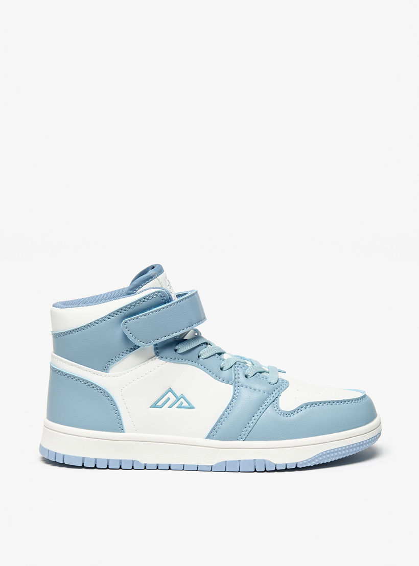حذاء سنيكرز بشريط إغلاق لاصق ورقبة عالية وألواح من أوكلان من شو إكسبرس-girls-shoes-sneakers-image-3