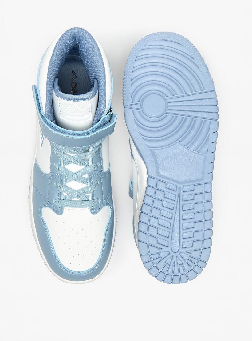 حذاء سنيكرز بشريط إغلاق لاصق ورقبة عالية وألواح من أوكلان من شو إكسبرس-girls-shoes-sneakers-image-4
