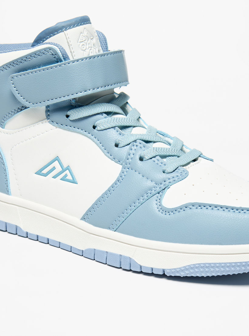حذاء سنيكرز بشريط إغلاق لاصق ورقبة عالية وألواح من أوكلان من شو إكسبرس-girls-shoes-sneakers-image-5