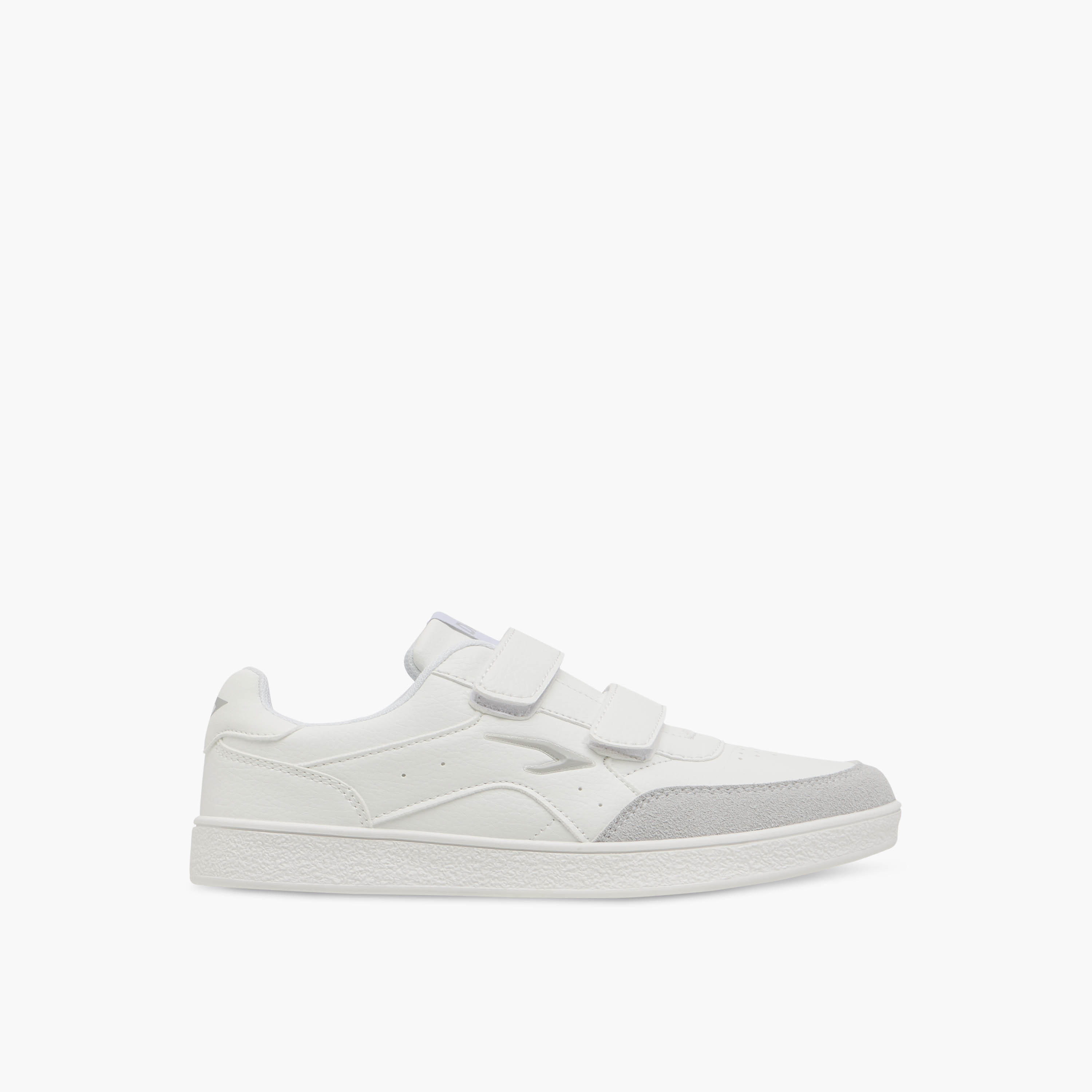 Dash Logo Detail Sneakers with Hook and Loop Closure-boys-shoes-schoolshoes-image-3