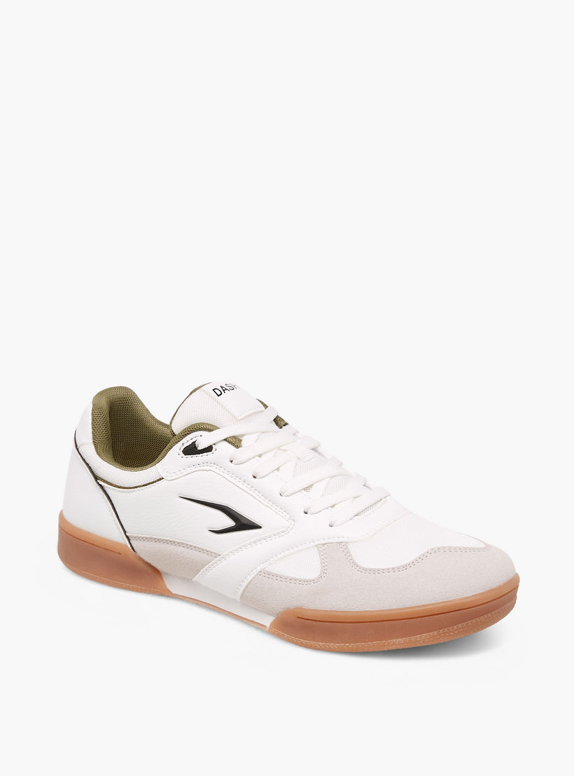Dash Panelled Lace-Up Sports Shoes-sports-men-shoes-image-2