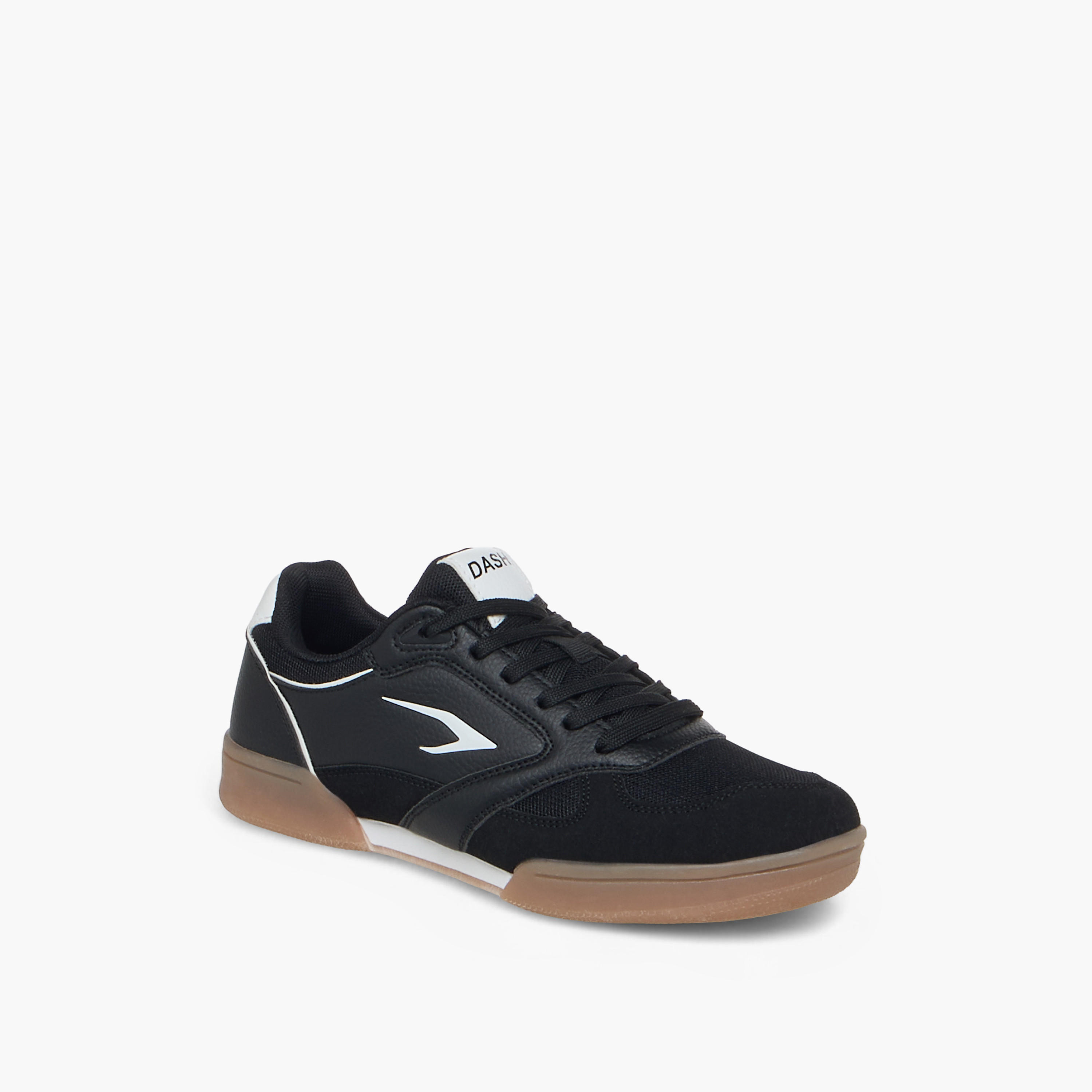 Dash Panelled Lace-Up Sports Shoes-sports-men-shoes-image-2