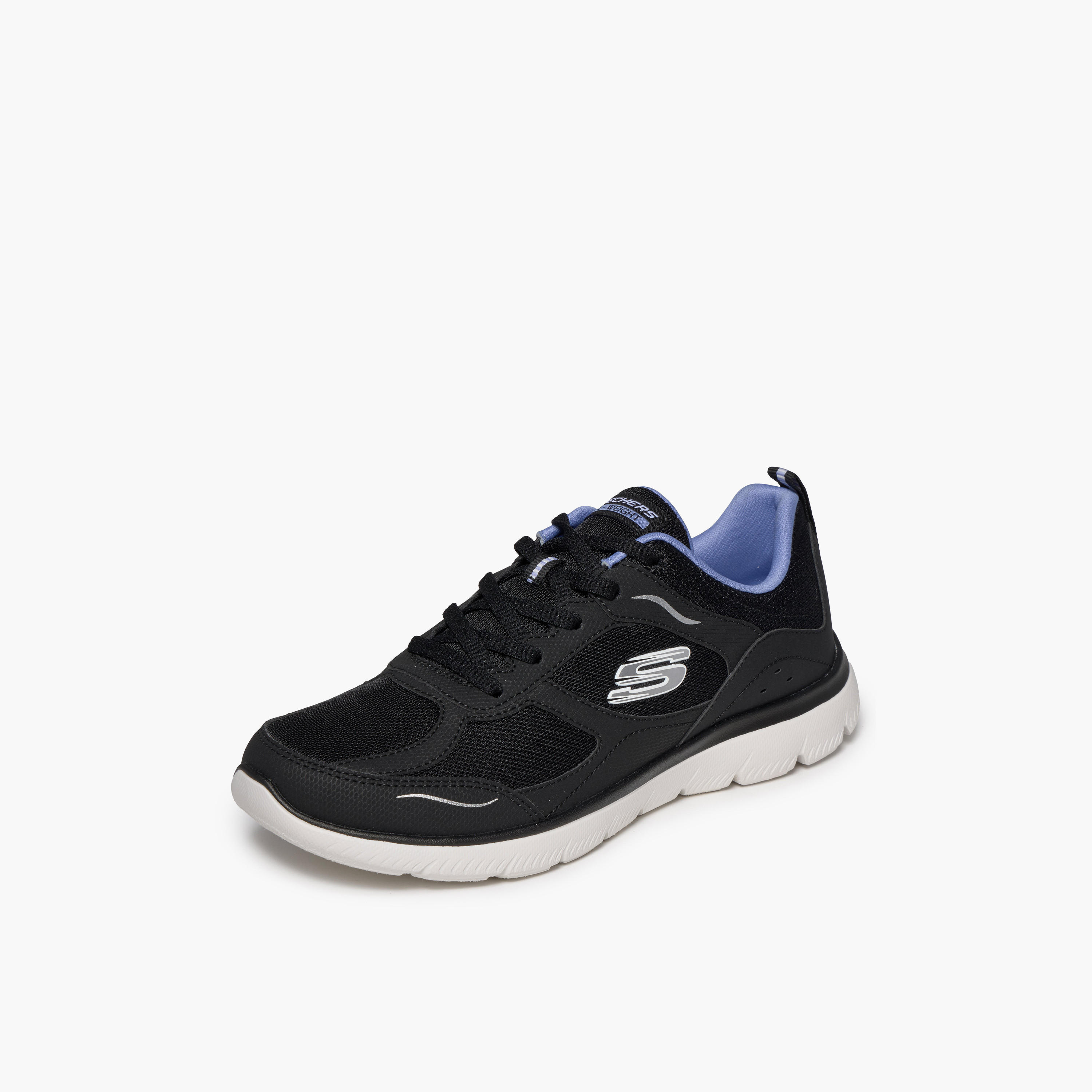Skechers Women SUMMITS Lace-Up Ankle Sneakers-sports-women-shoes-image-4
