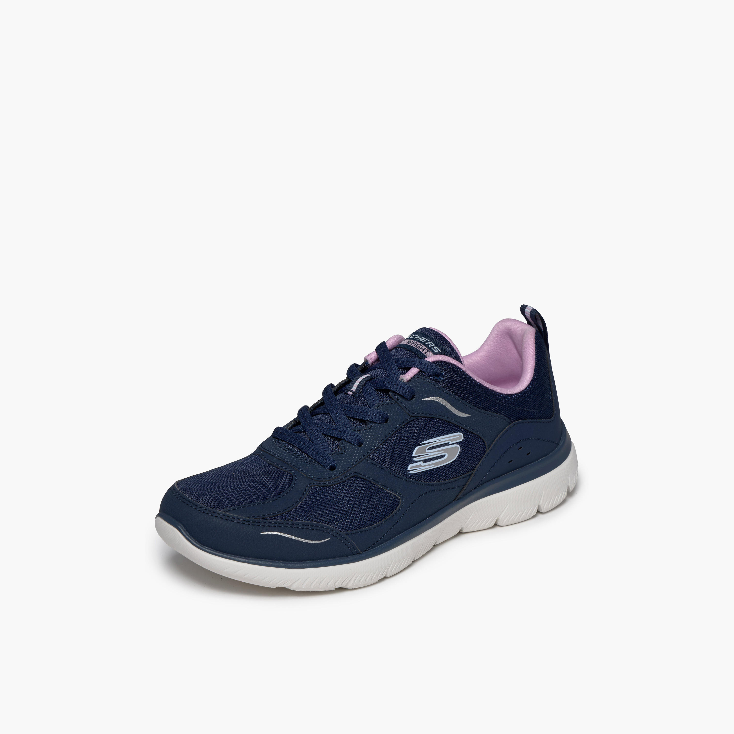 حذاء سنيكرز بطول الكاحل وبرباط للنساء سامتس من سكيتشرز-sports-women-shoes-image-4