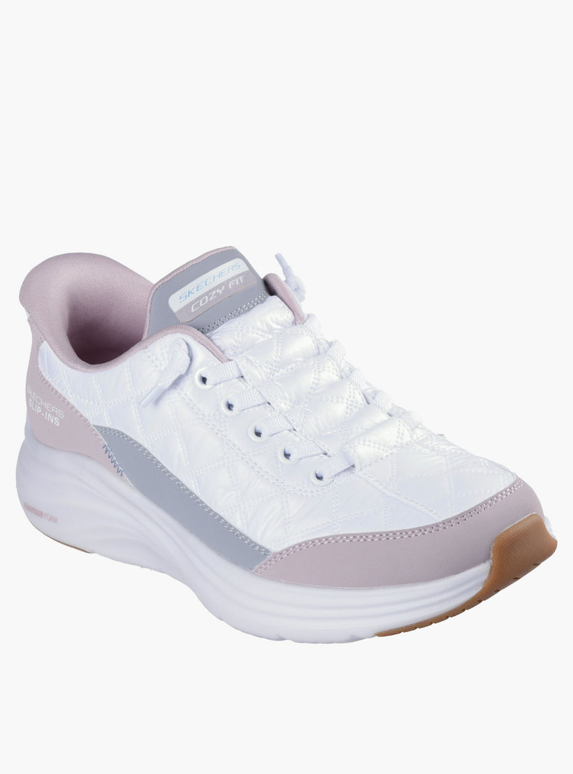Skechers Women CONTOUR FOAM Panelled Lace-Up Sports Shoes-sports-women-shoes-image-4