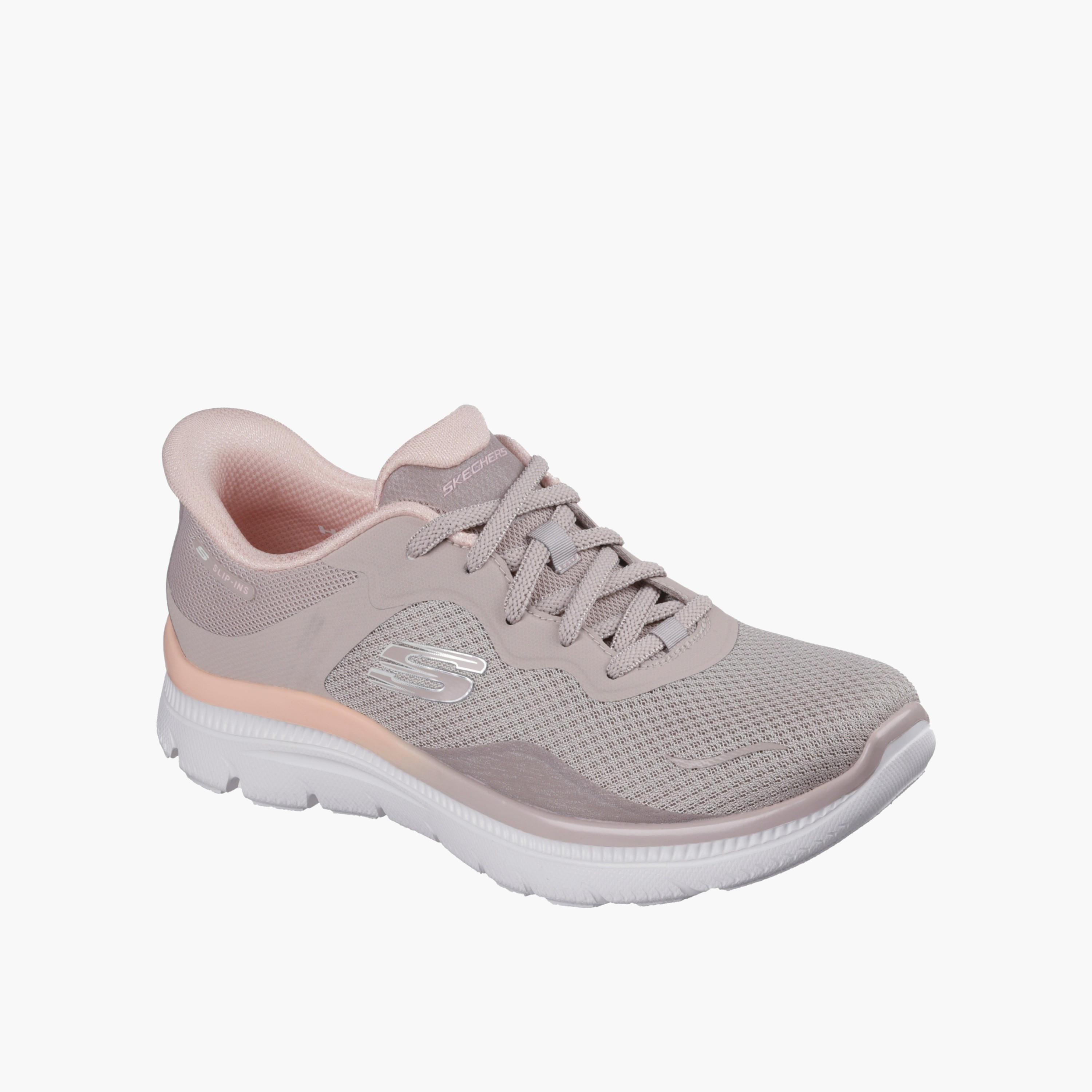 Skechers Women SUMMITS PLUS Panelled Slip-On Sports Shoes-sports-women-shoes-image-4
