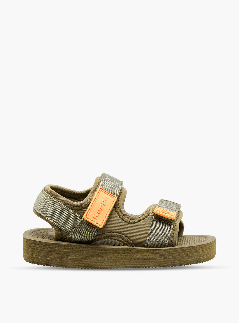Kappa Sandals with Hook & Loop Closure- Logo Detail-baby-boys-shoes-sandals-image-2