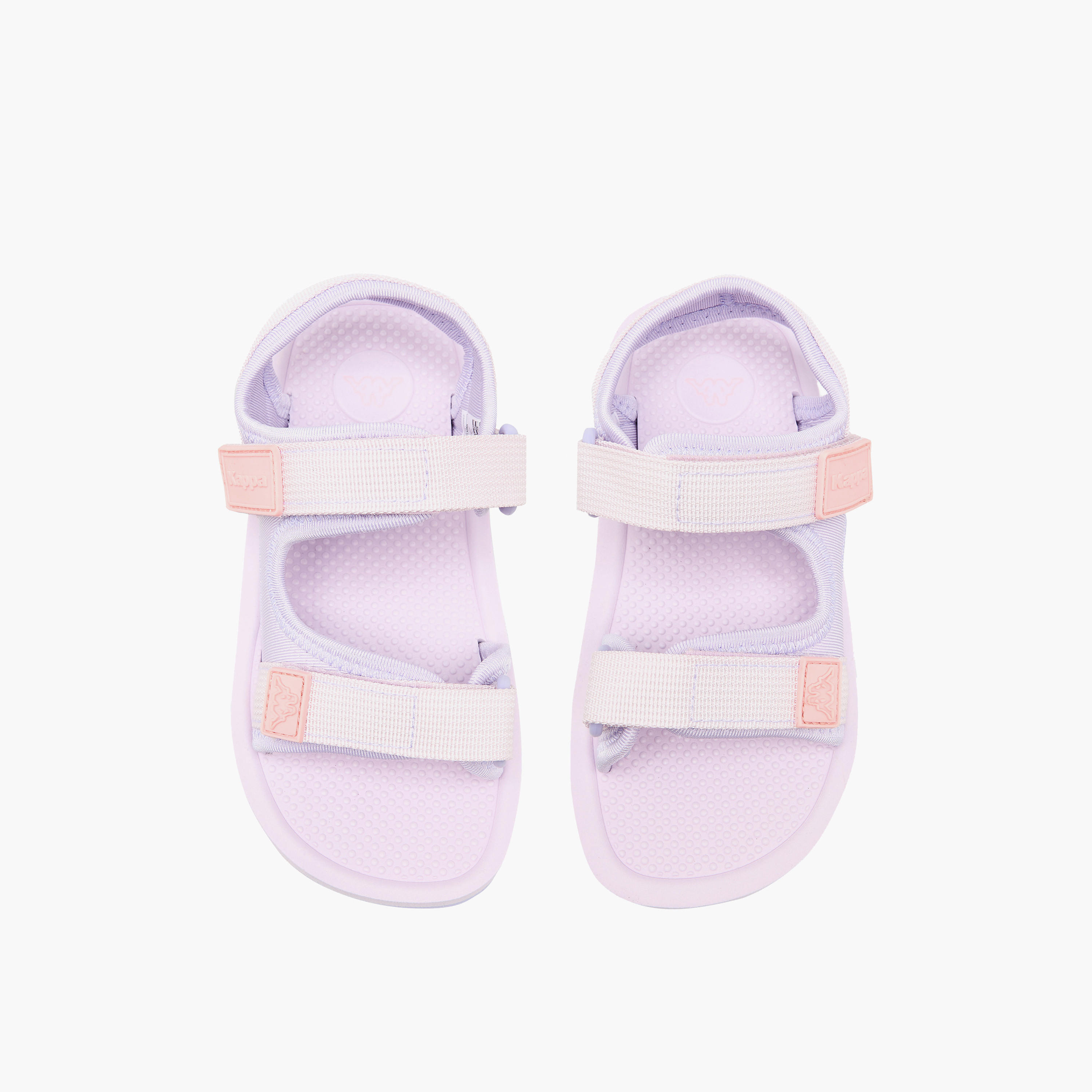 صندل بشريط إغلاق لاصق وتفاصيل الشعار من كابا-baby-girls-shoes-sandals-image-1