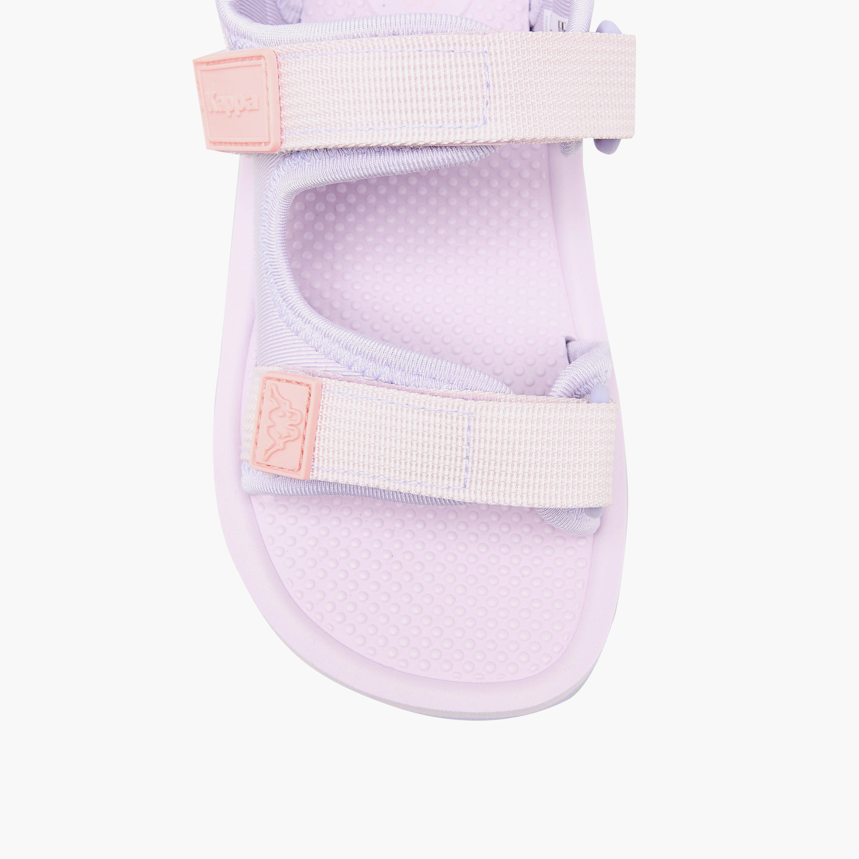 صندل بشريط إغلاق لاصق وتفاصيل الشعار من كابا-baby-girls-shoes-sandals-image-3