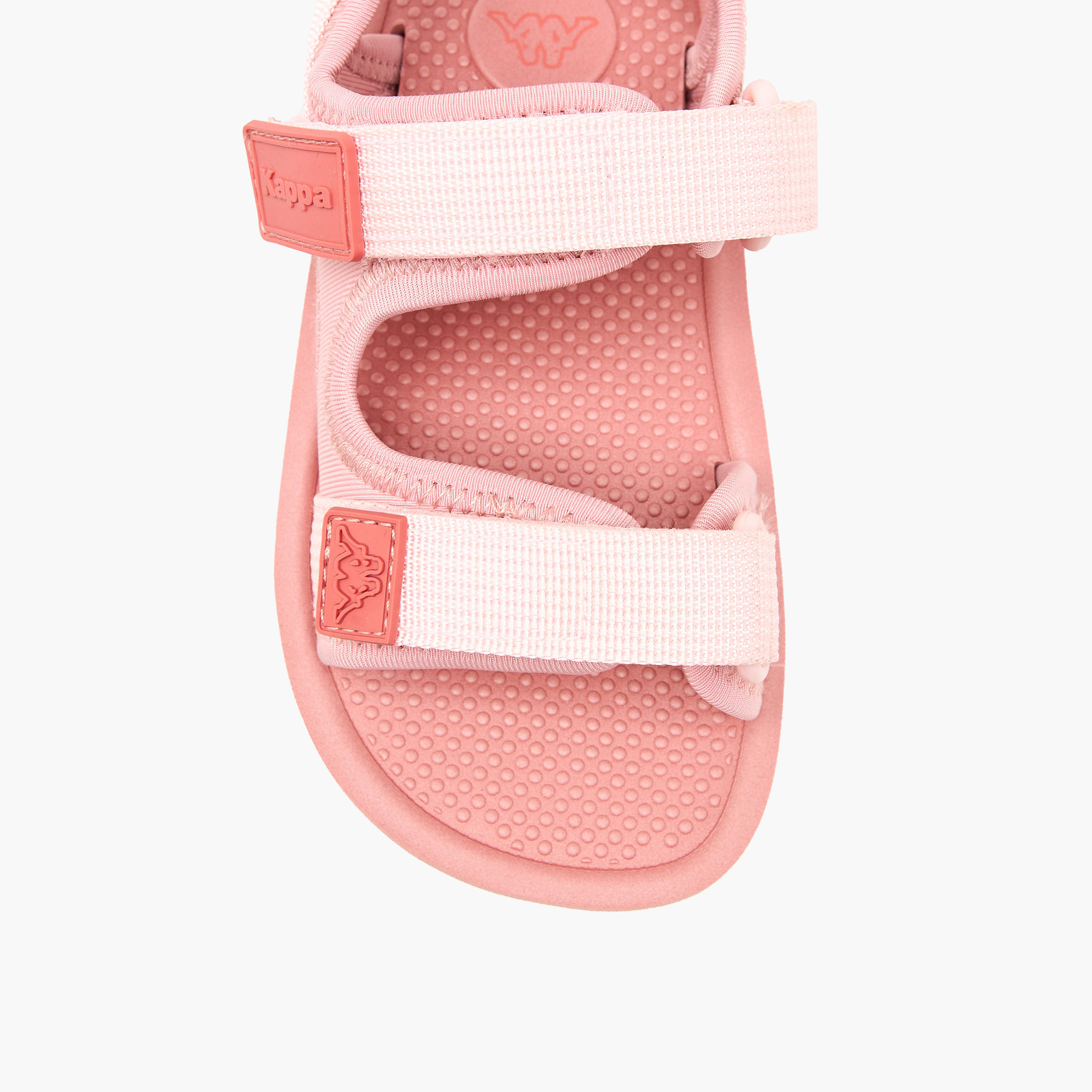 صندل بشريط إغلاق لاصق وتفاصيل الشعار من كابا-baby-girls-shoes-sandals-image-3