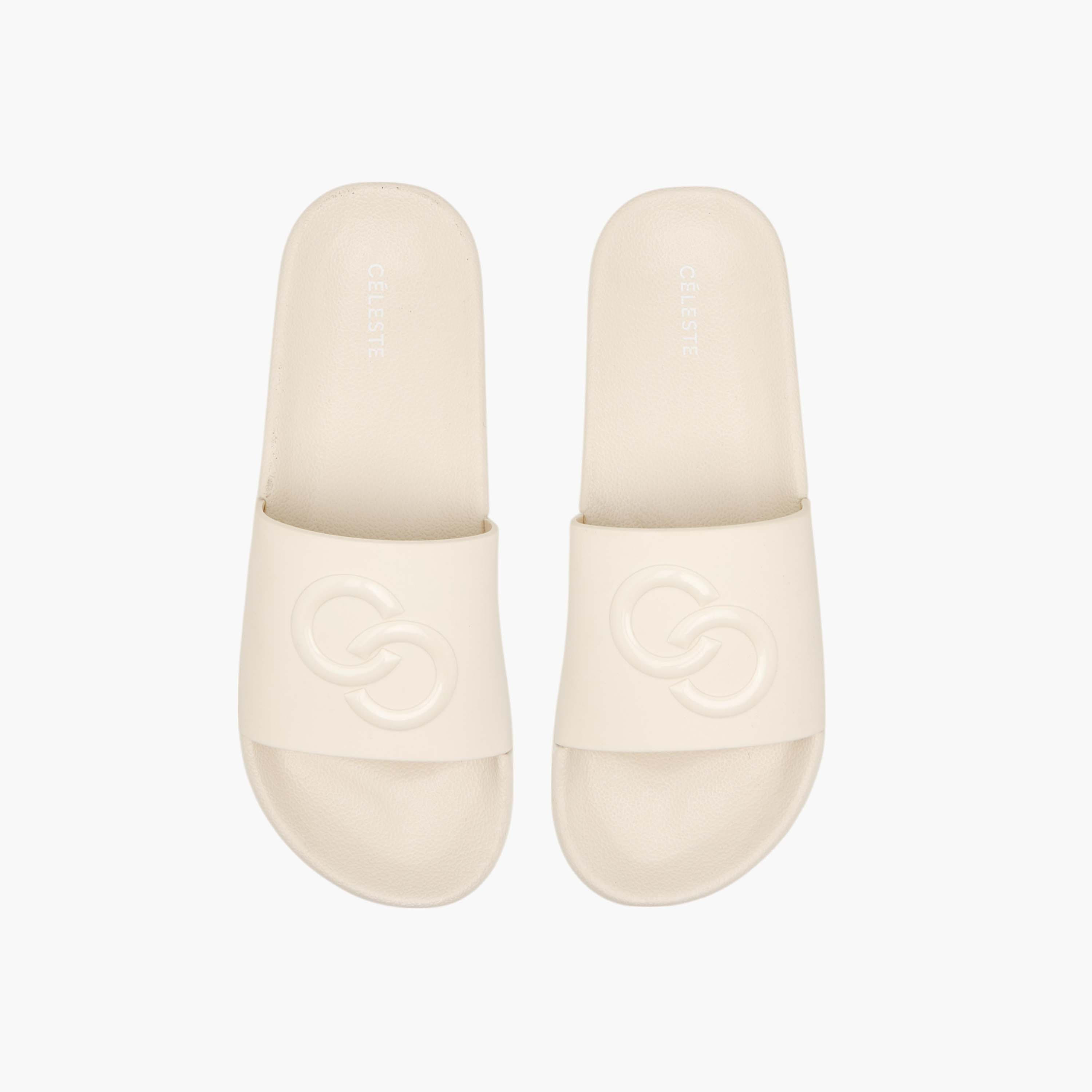 Celeste Women's Logo Embossed Slip-On Slides-women-shoes-flipflopsandslides-image-1