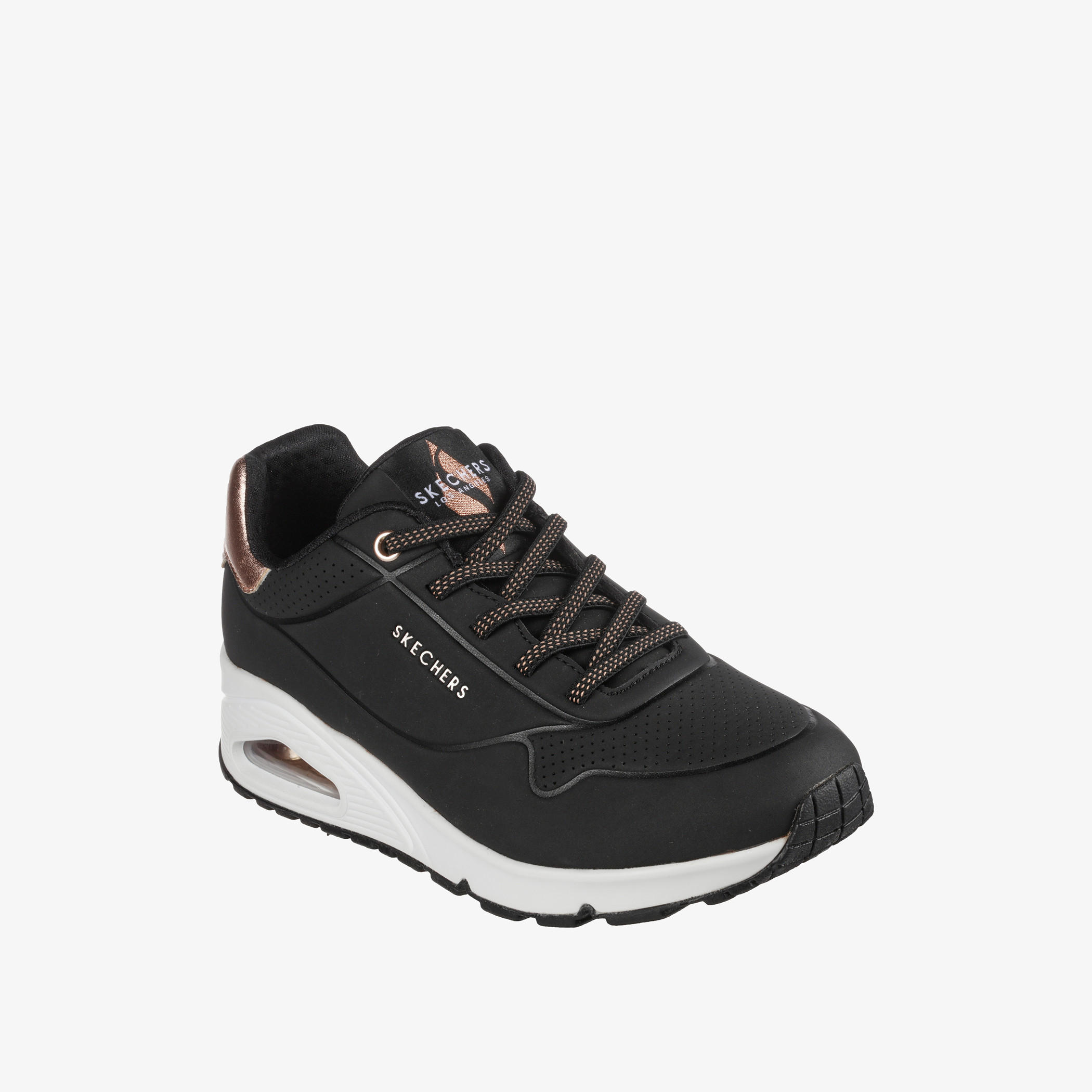 Skechers Women's UNO Lace-Up Sports Shoes - 155196-BLK-sports-women-shoes-image-1