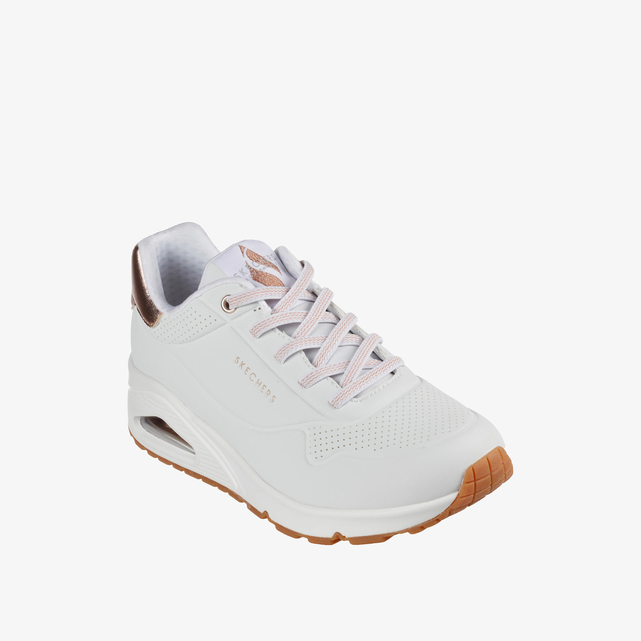 Skechers Women's UNO Lace-Up Sports Shoes - 155196-WHT-sports-women-shoes-image-1