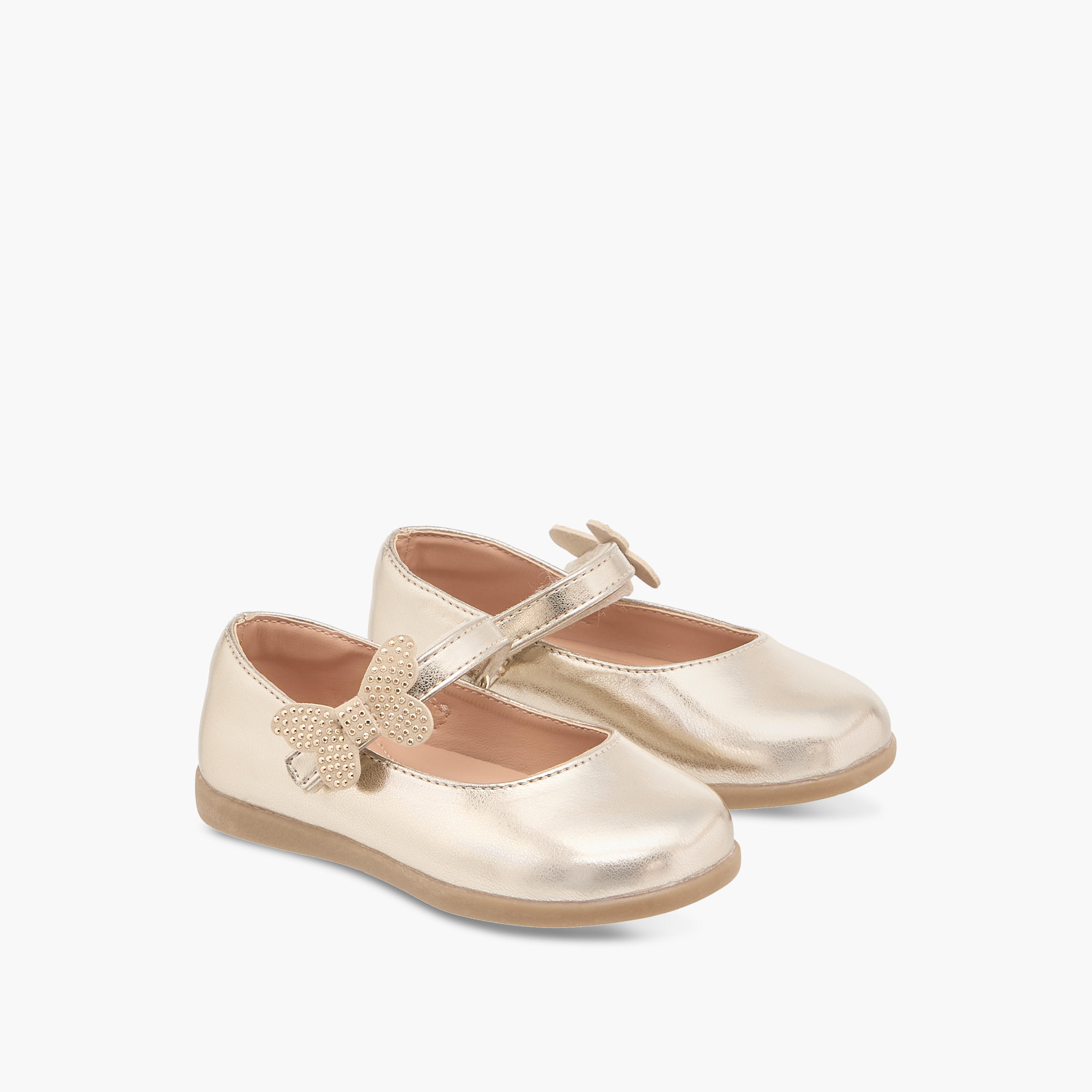 حذاء ماري جين بزينة فراشة مع شريط إغلاق من باريفيت-girls-shoes-maryjanes-image-1