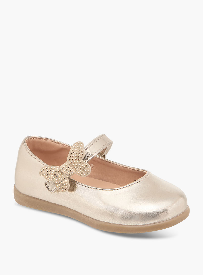 حذاء ماري جين بزينة فراشة مع شريط إغلاق من باريفيت-girls-shoes-maryjanes-image-2