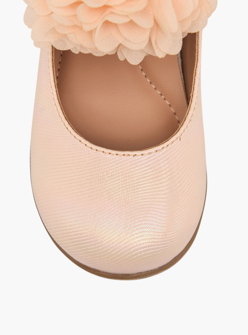 حذاء ماري جين مزين بأزهار مع حزام مطاطي من بيرفيت-girls-shoes-maryjanes-image-3